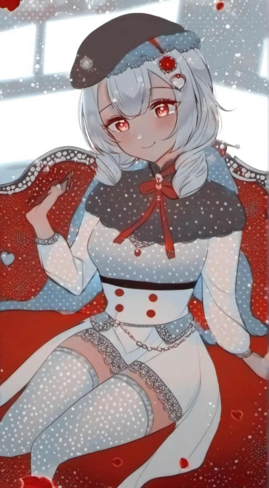 ai character: Amber background
