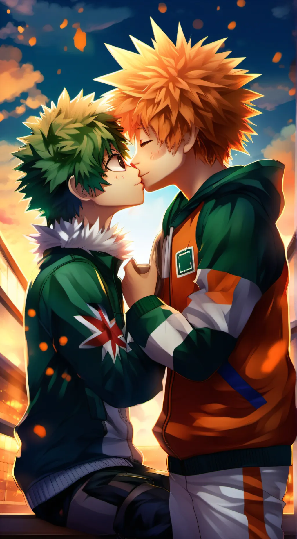 ai character: bakugo  background