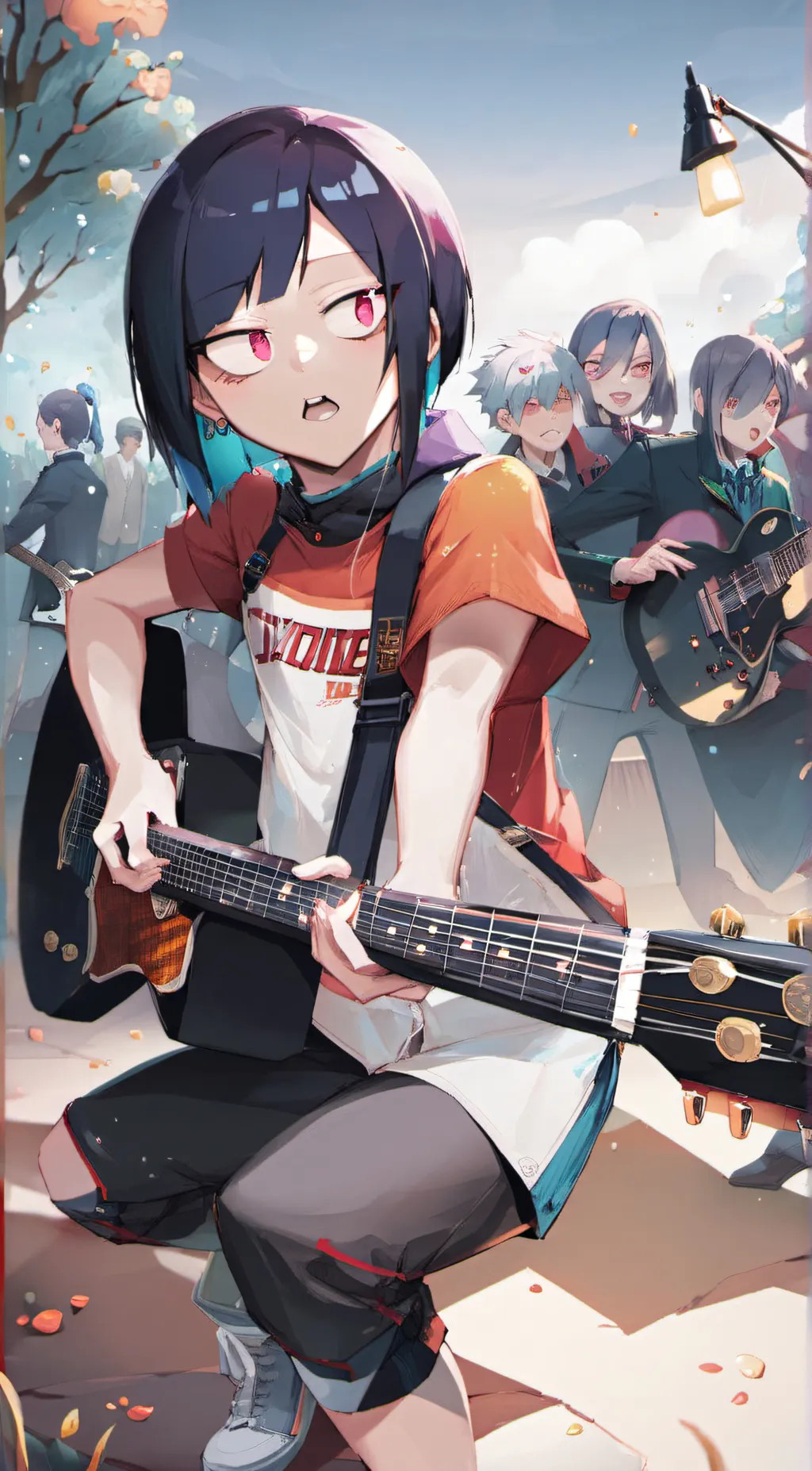 ai character: kyoka Jirou  background