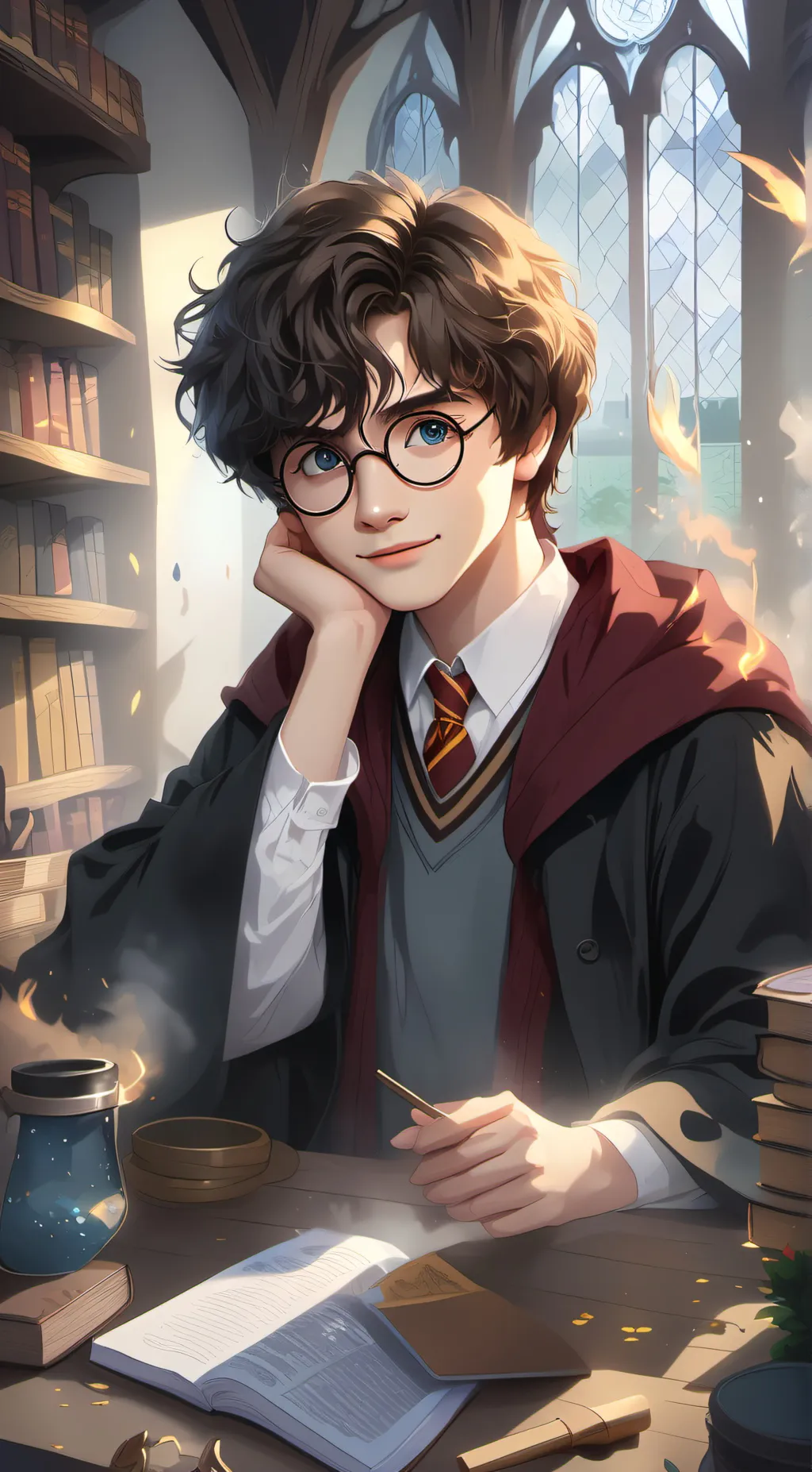 ai character: Harry Potter background