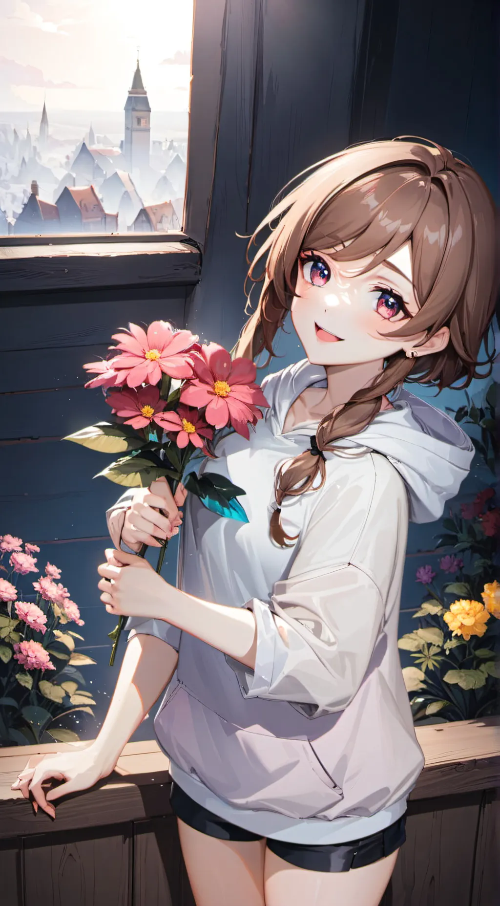 ai character: Aurora background