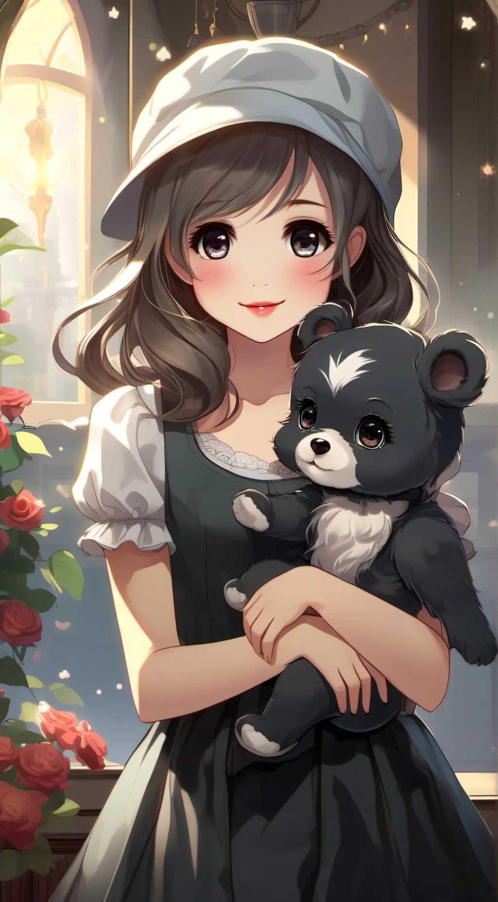 ai character: Rose background