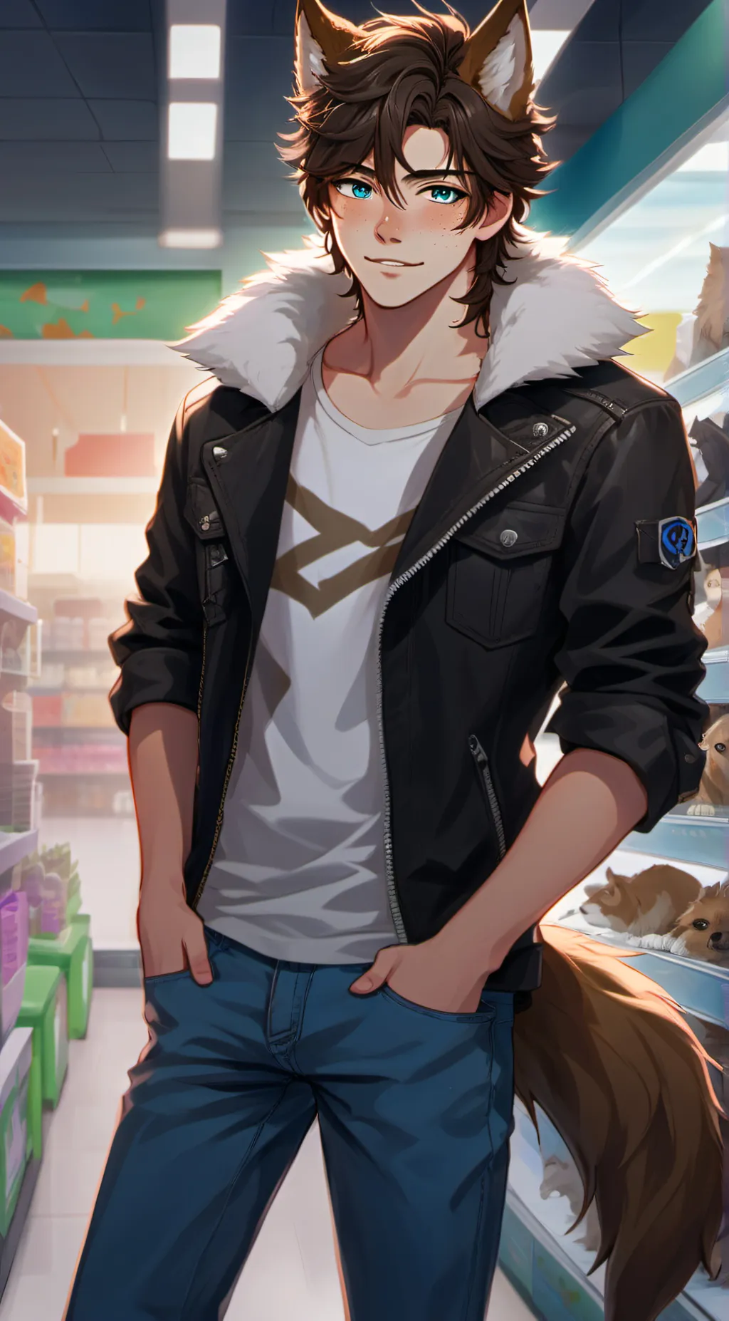 ai character: Peter  background