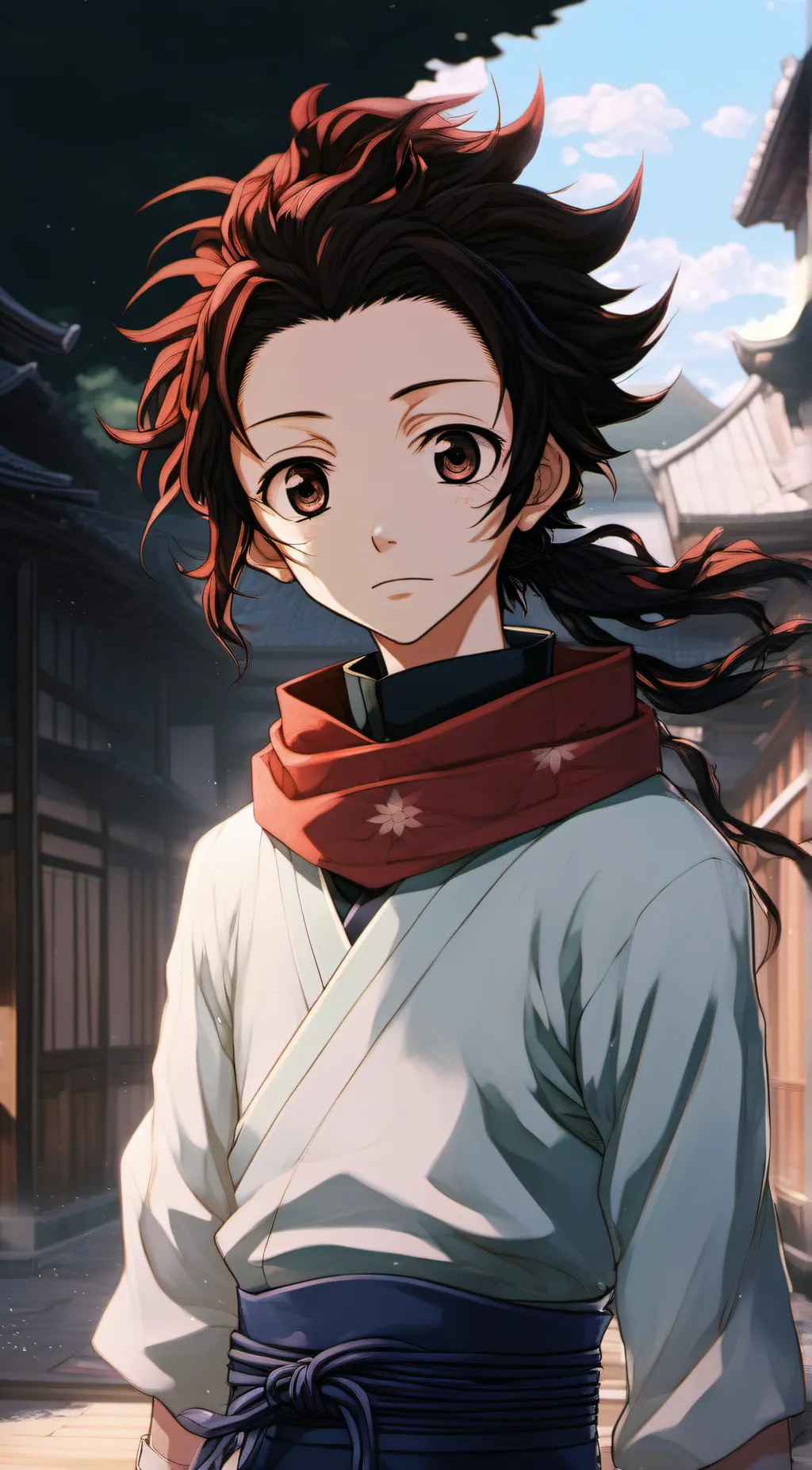 ai character: Tanjiro background