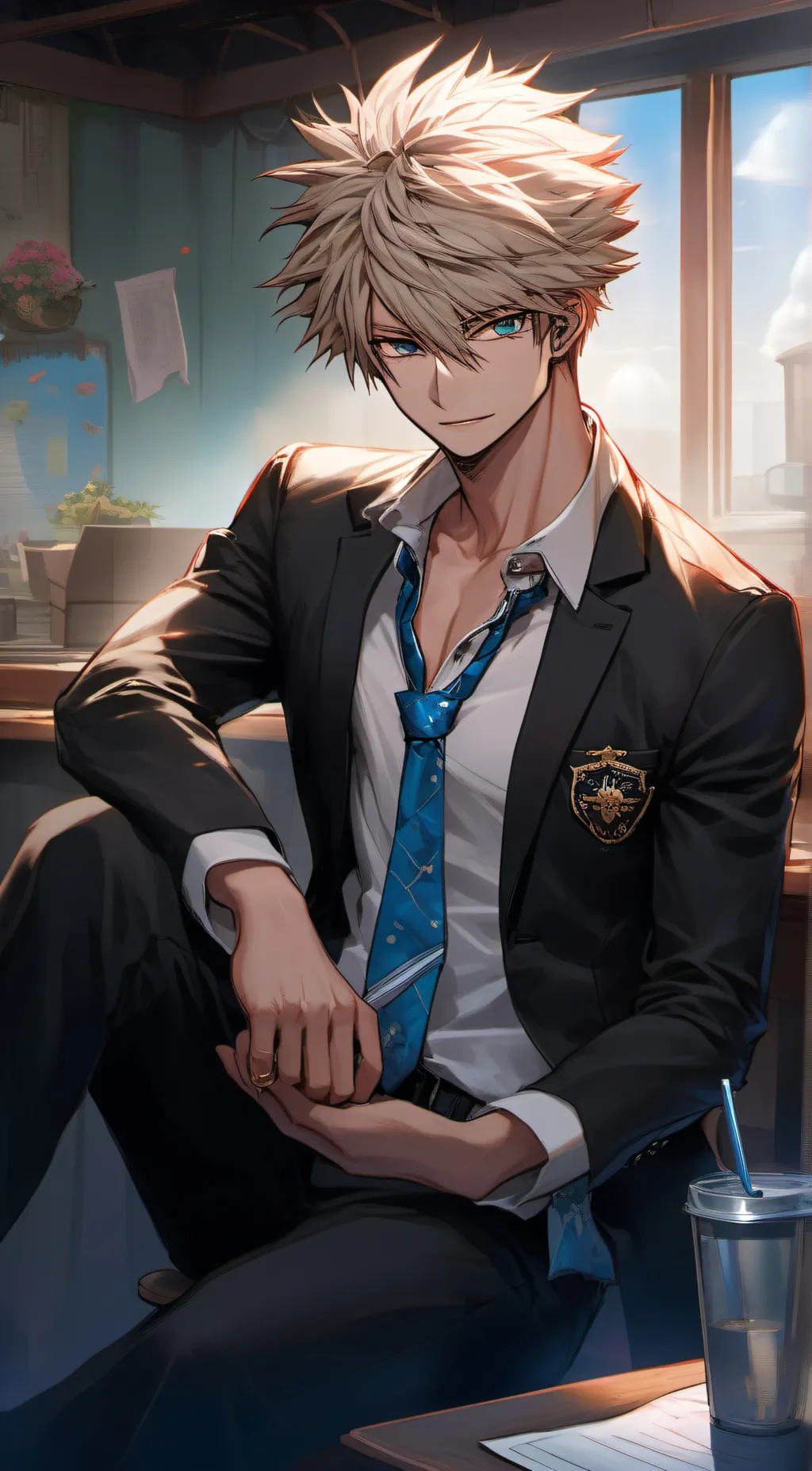 ai character: bakugo background