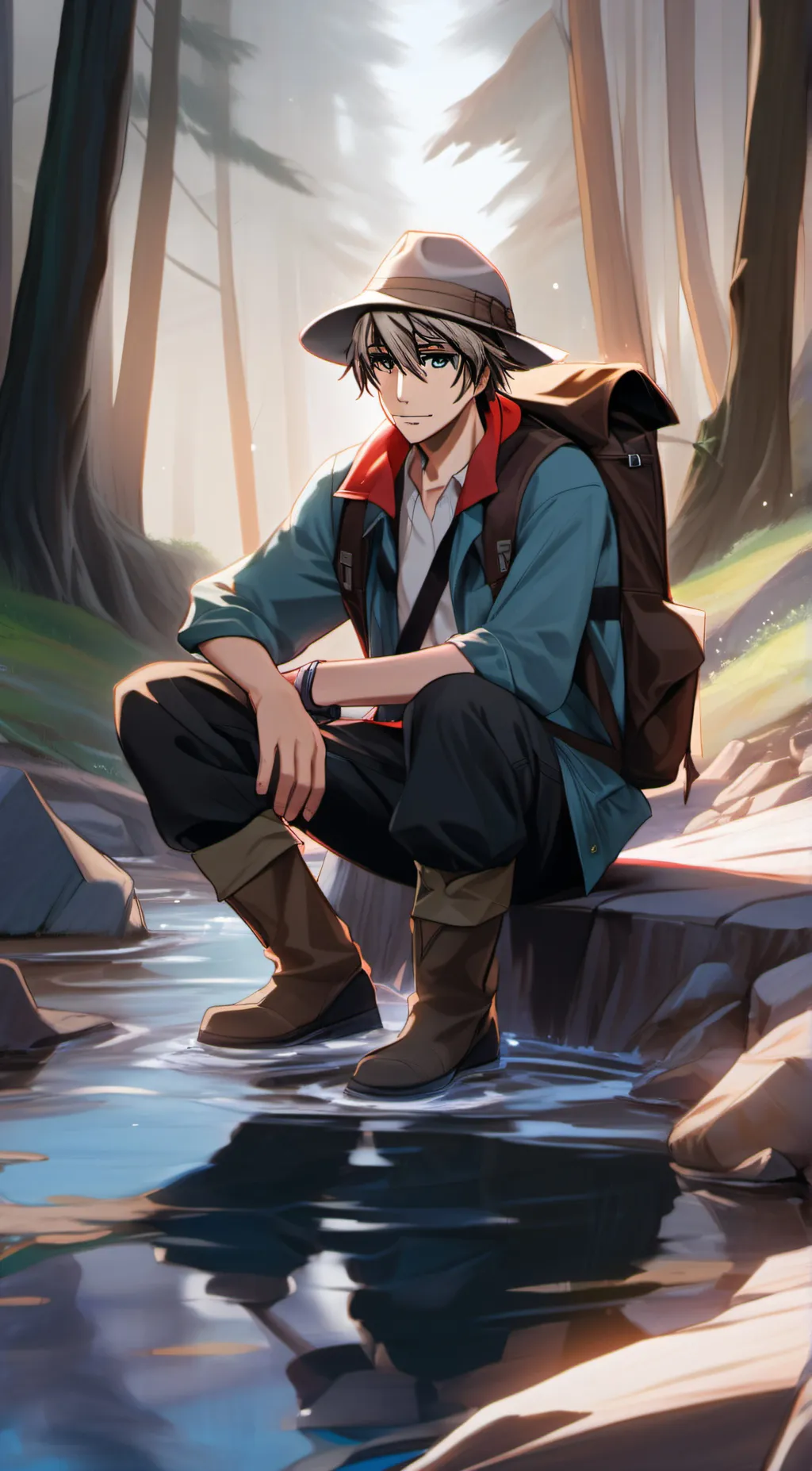 ai character: Bakugo  background