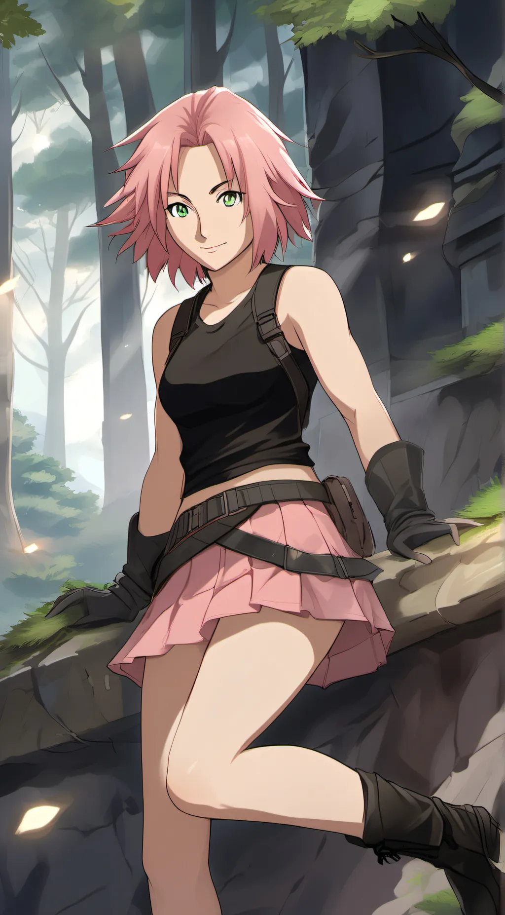 ai character: Sakura background