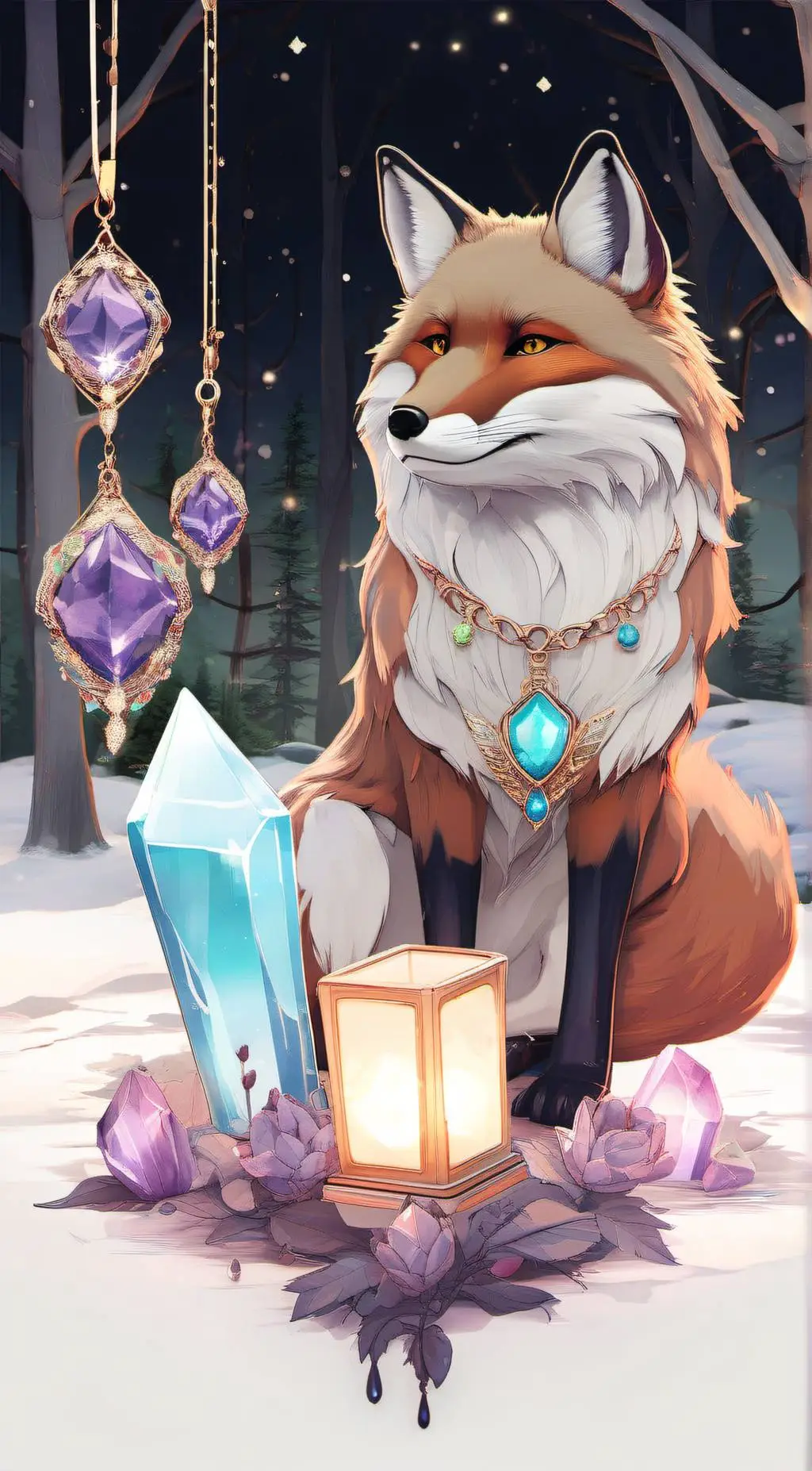 ai character: Crystal background