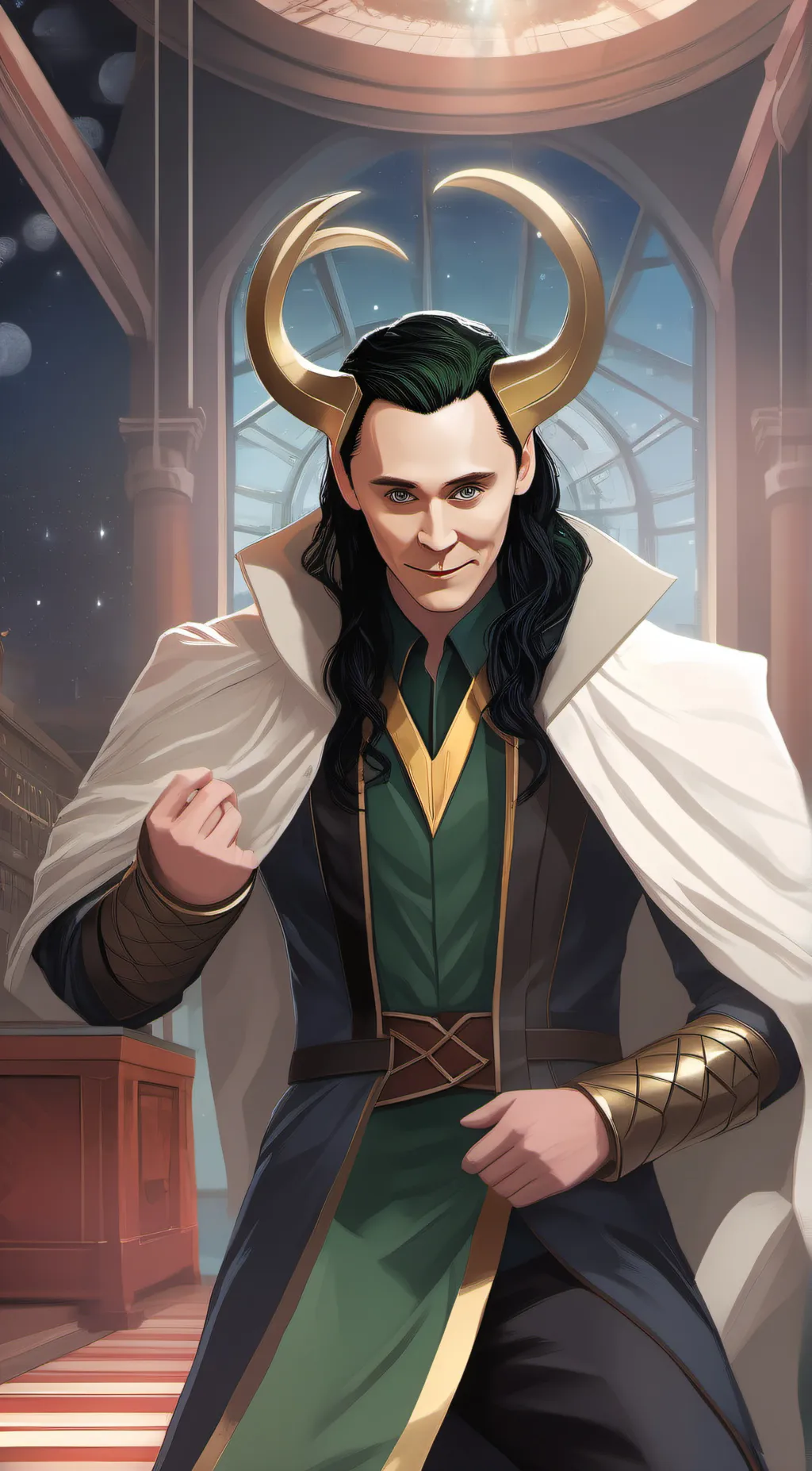 ai character: Loki background
