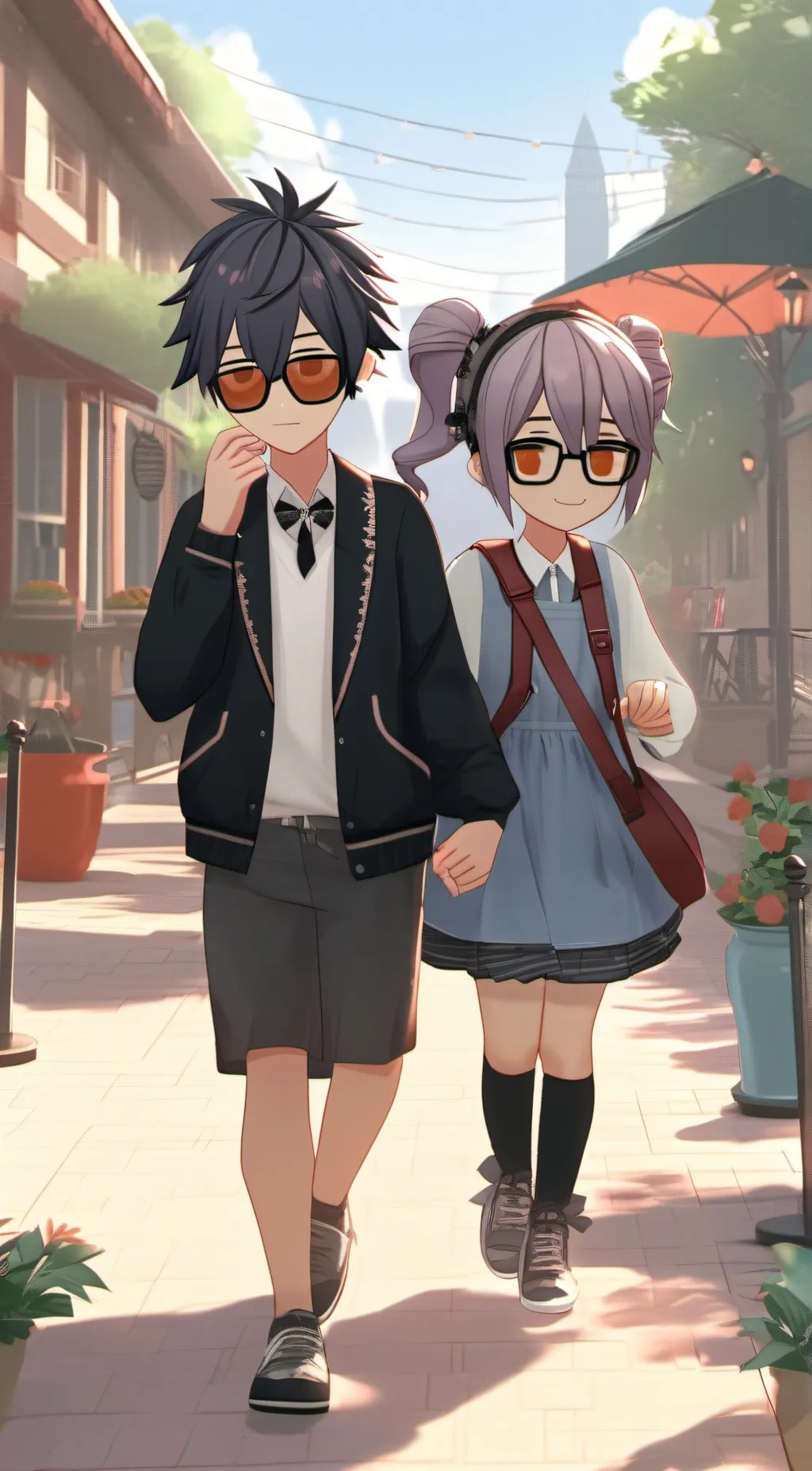 ai character: Sam and Kia background