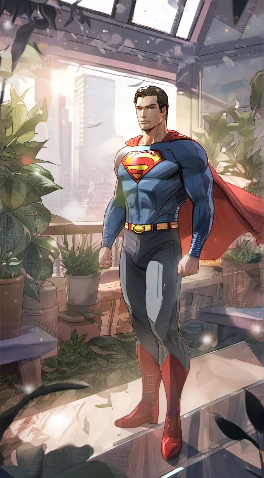 ai character: Superman background