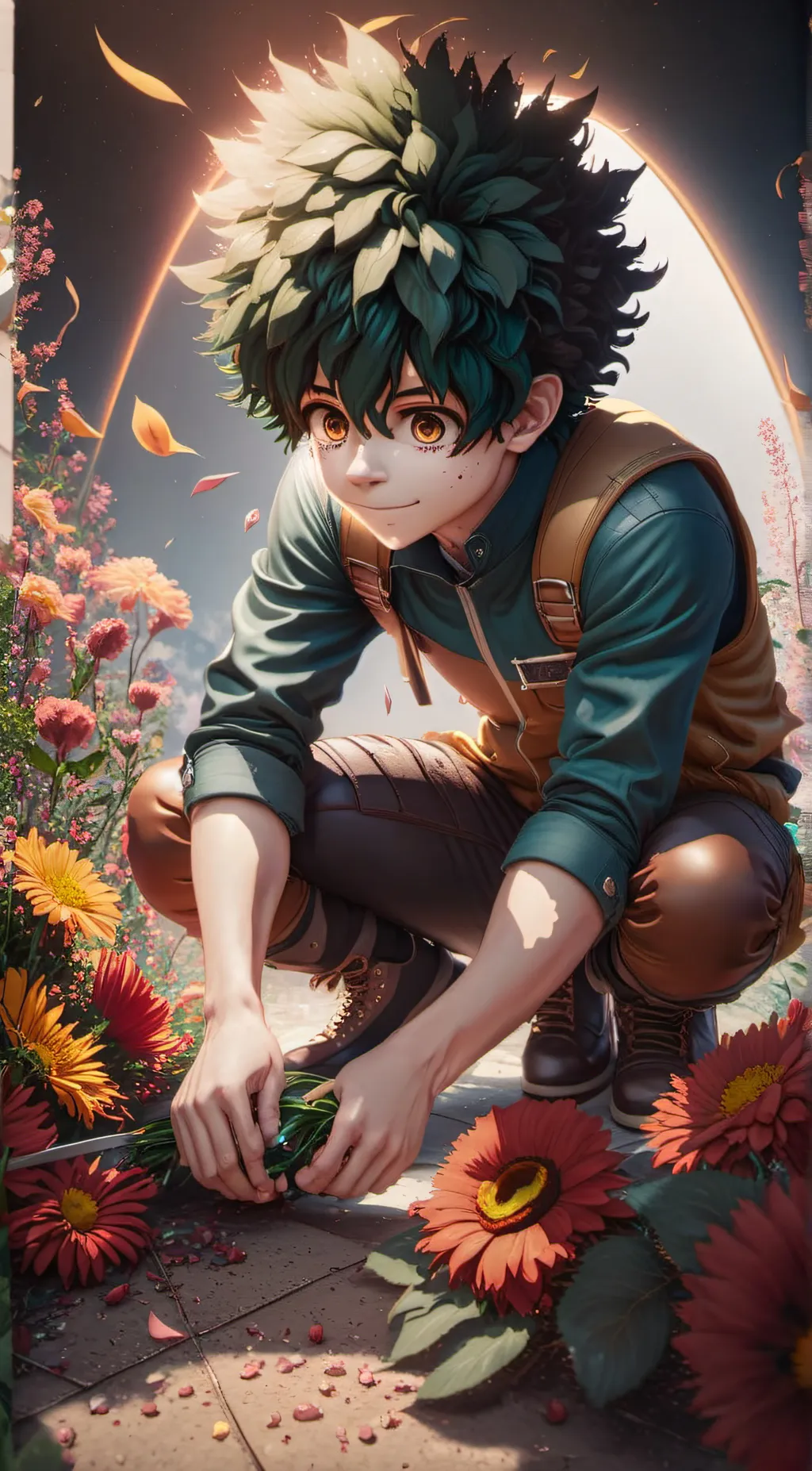 ai character: Izuku Midoriya  background
