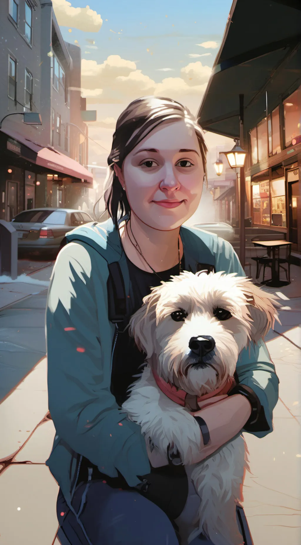 ai character: crystal  background
