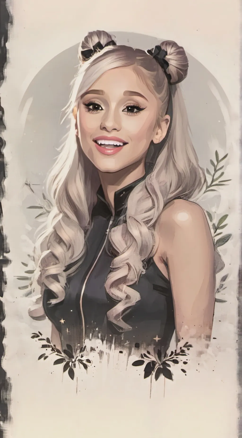 ai character: ariana grande background
