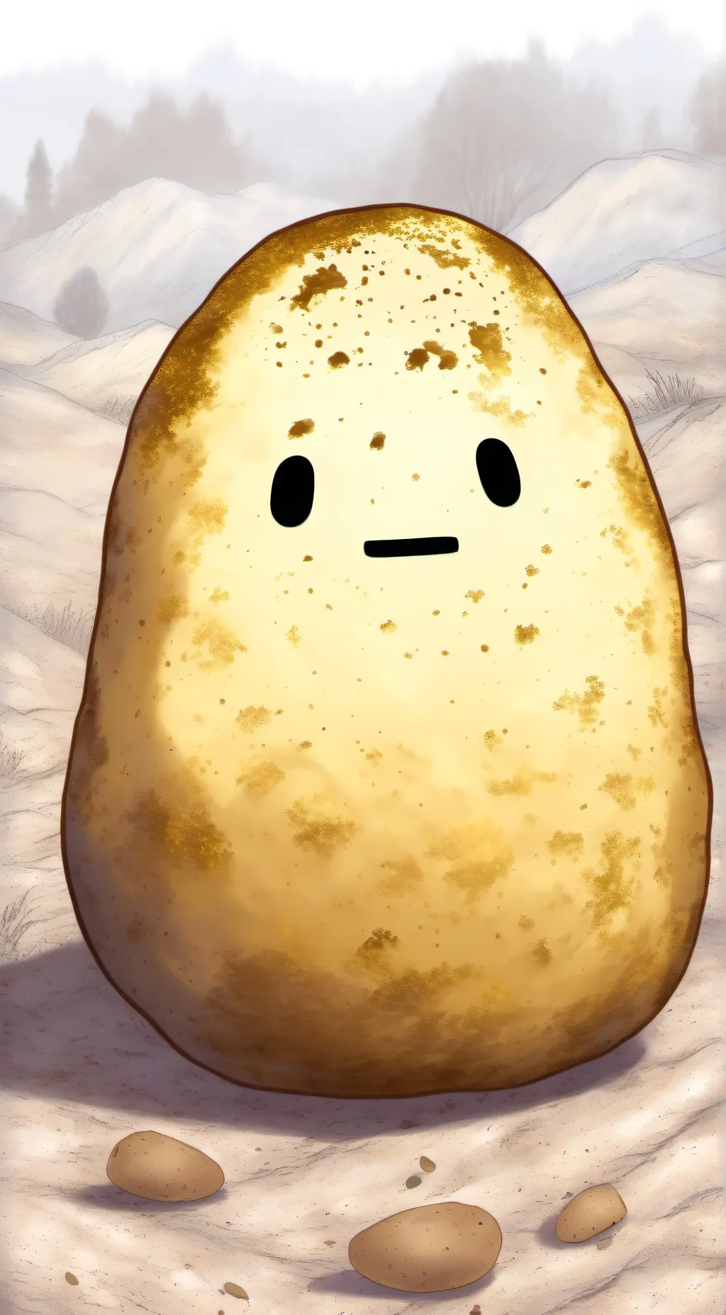 ai character: the godly potato background