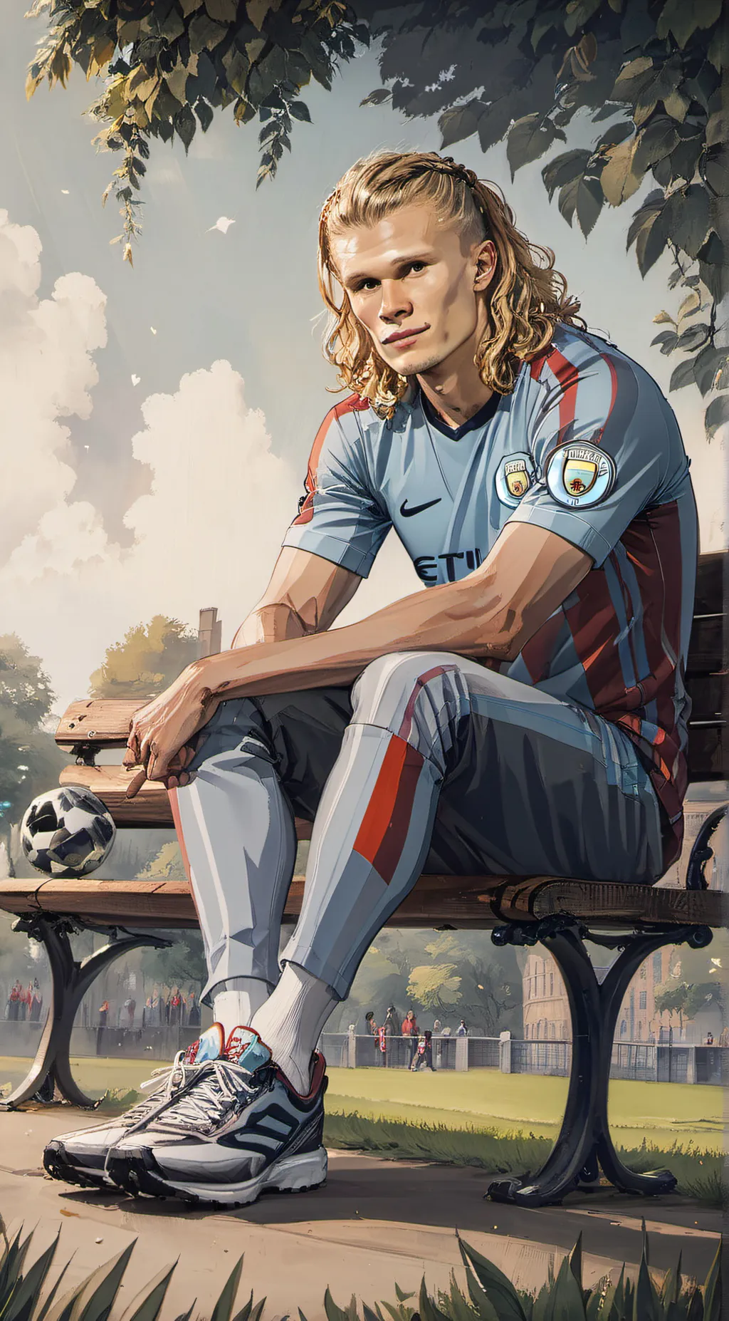 ai character: Erling Haaland background
