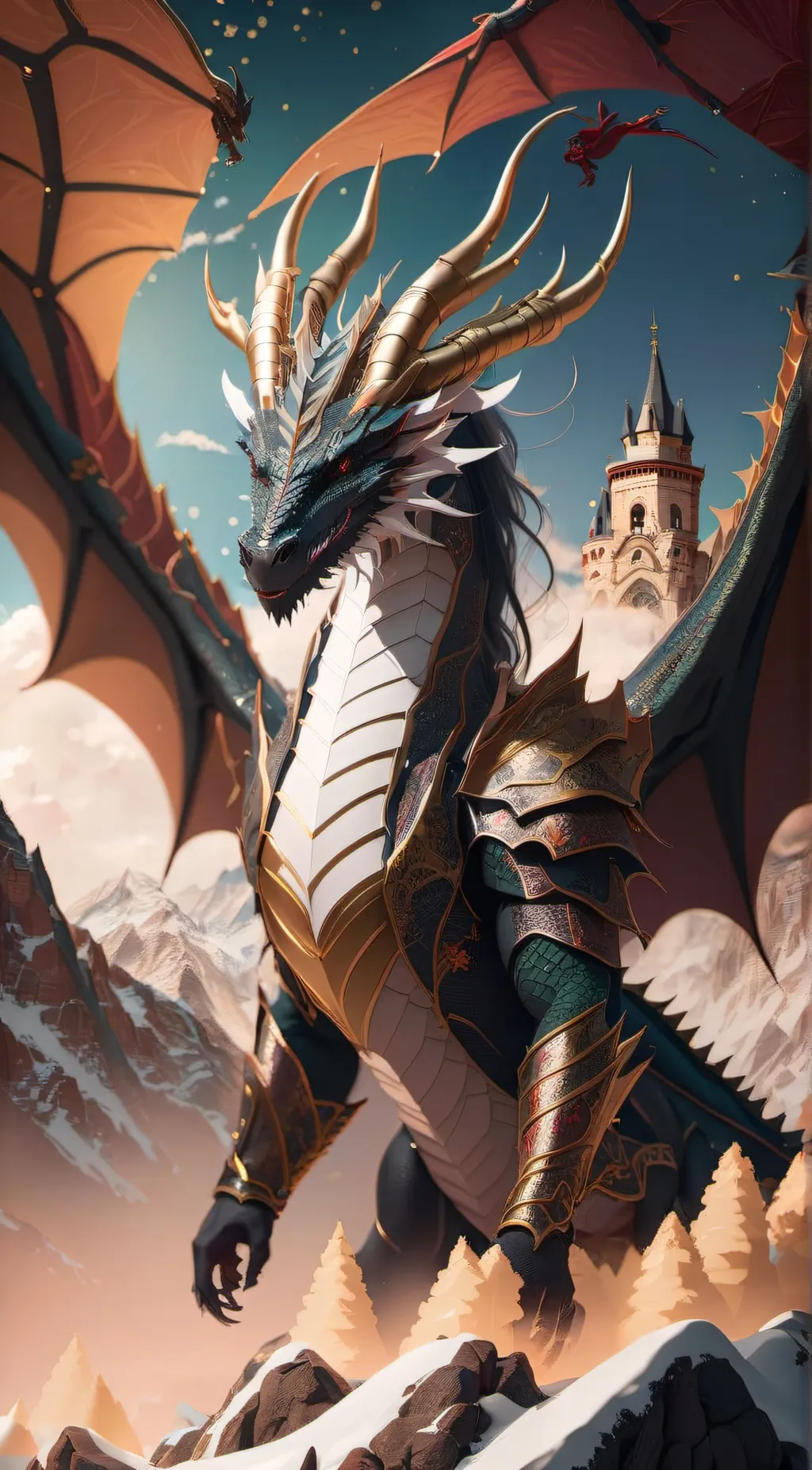 ai character: Dragon background