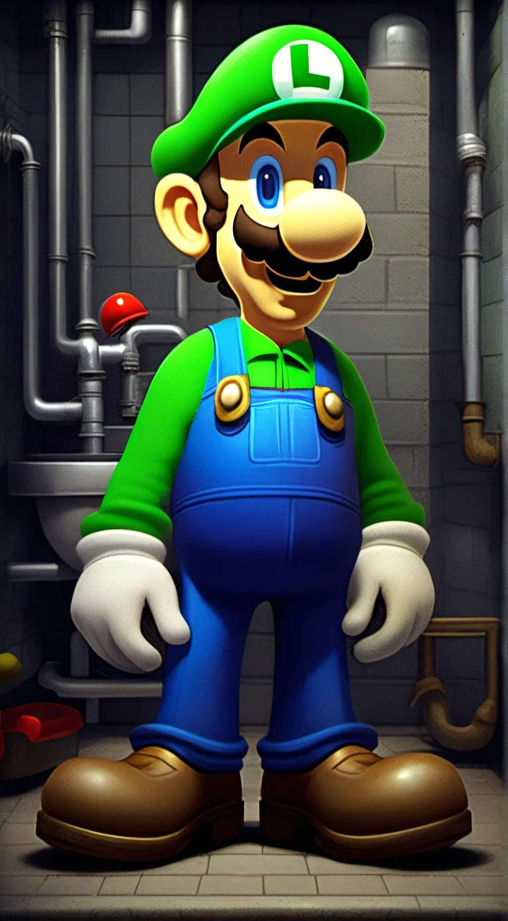 ai character: Luigi background