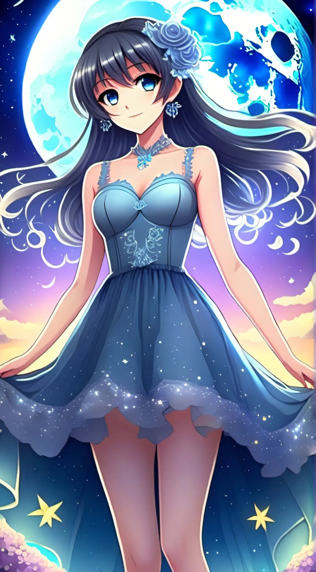 ai character: crystal  background