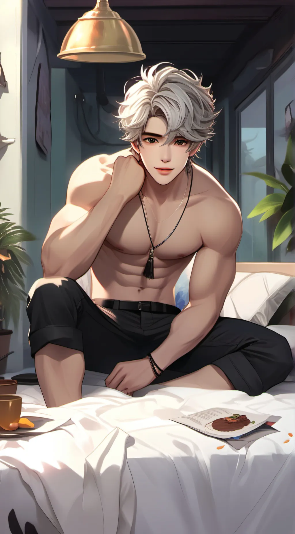 ai character: lacey background