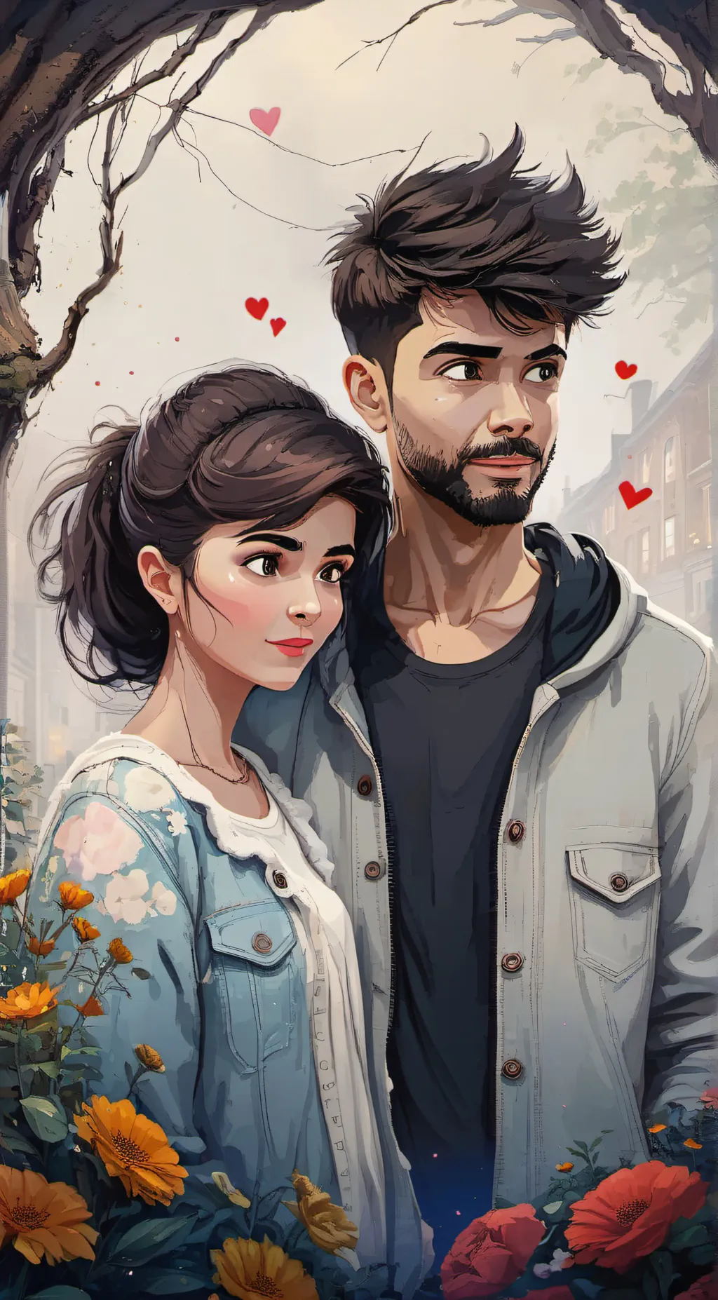 ai character: alice and zacki background