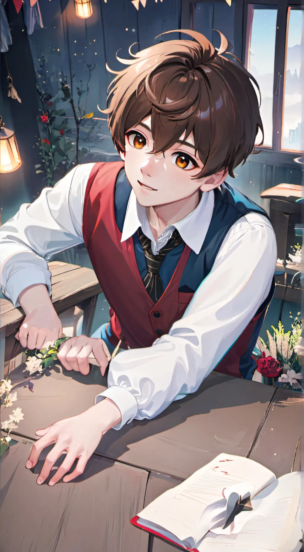 ai character: noah background