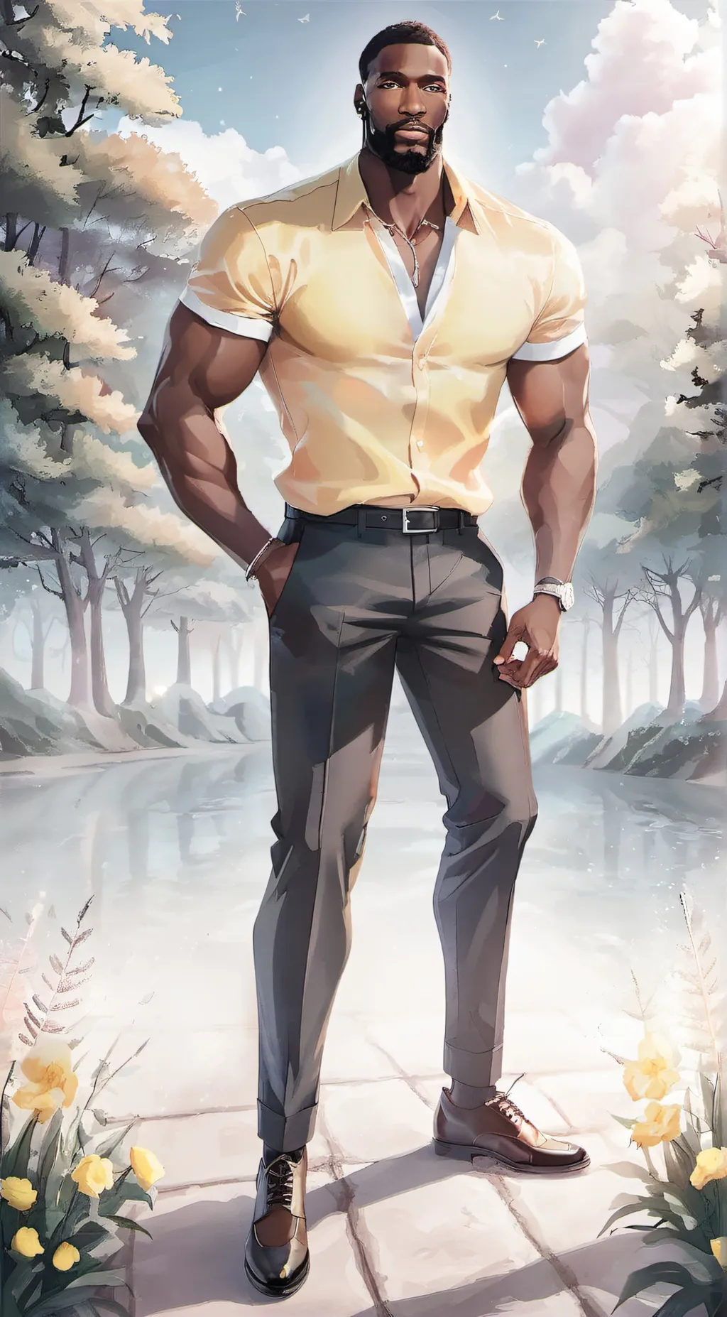ai character: luke cage  background