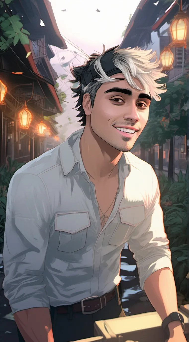 ai character: Darius dobre  background