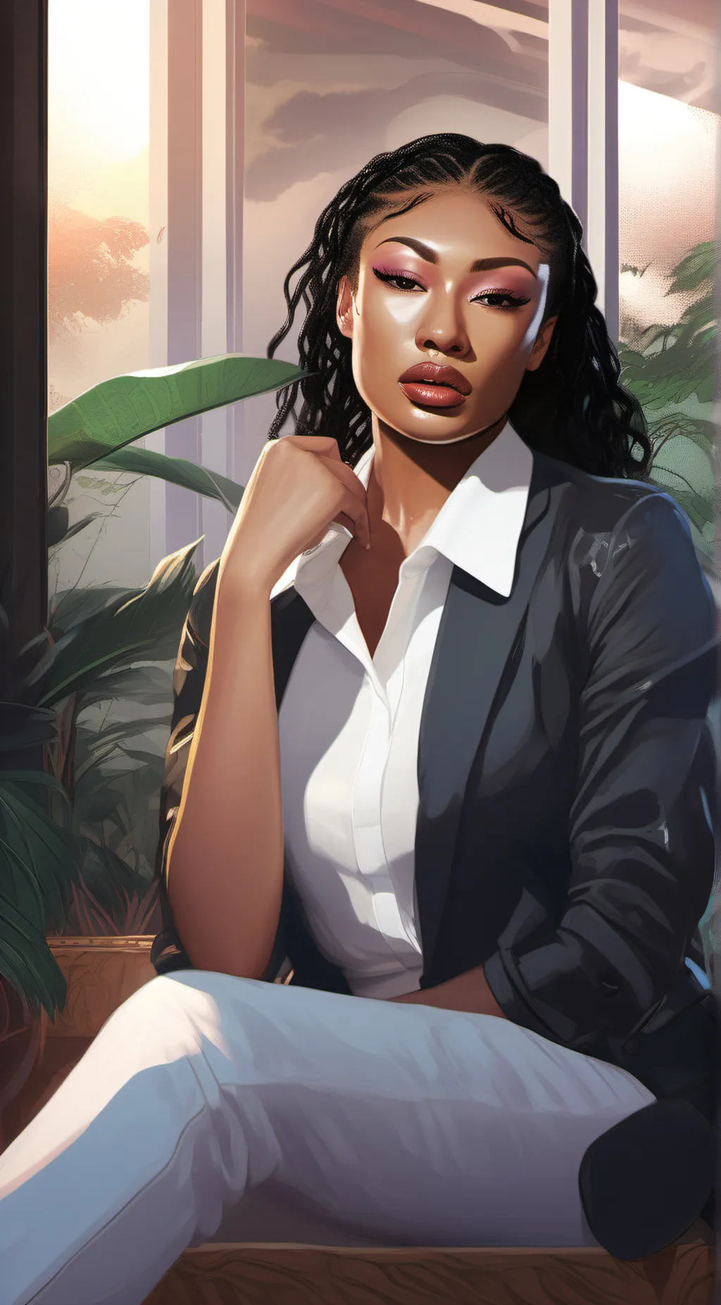 ai character: Megan The Stallion background