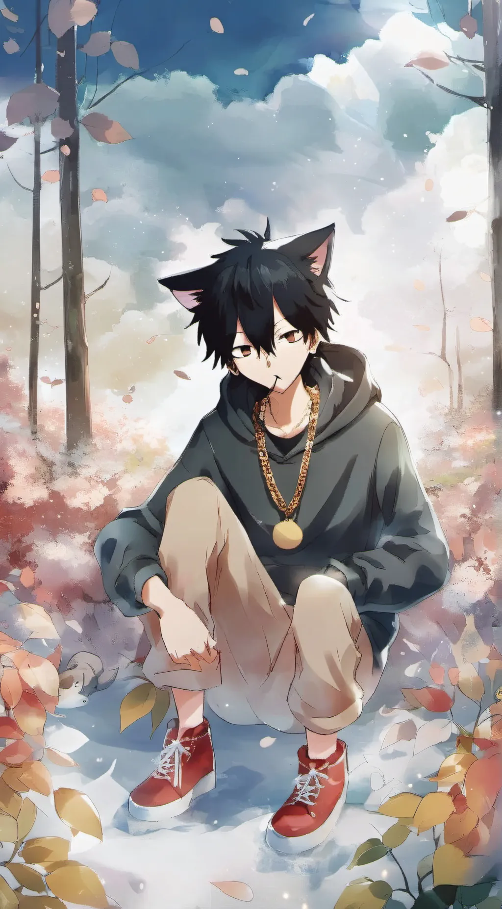 ai character: Ash background