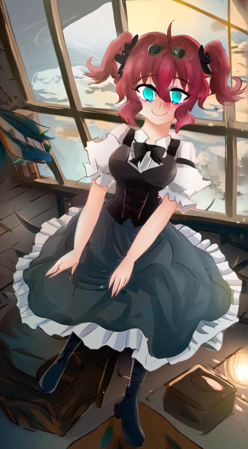 ai character: Rose background