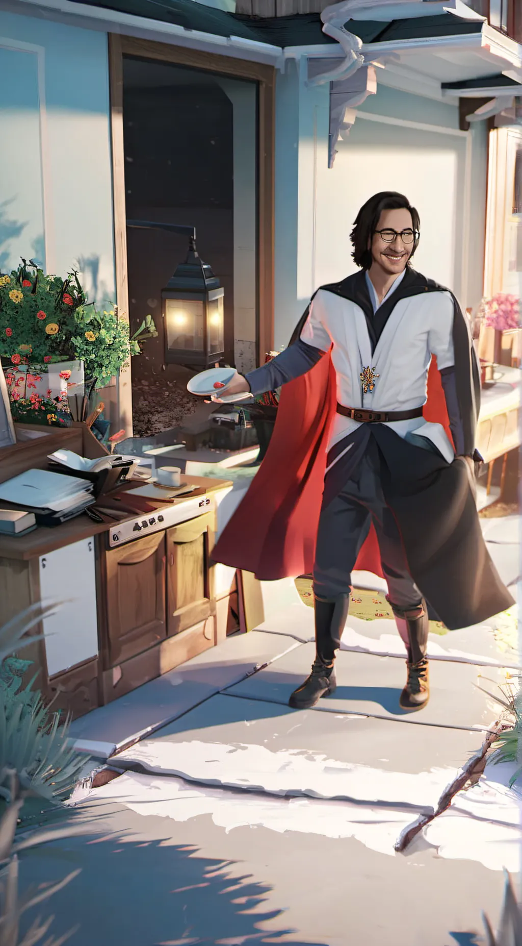 ai character: Sengoku Novensaf background