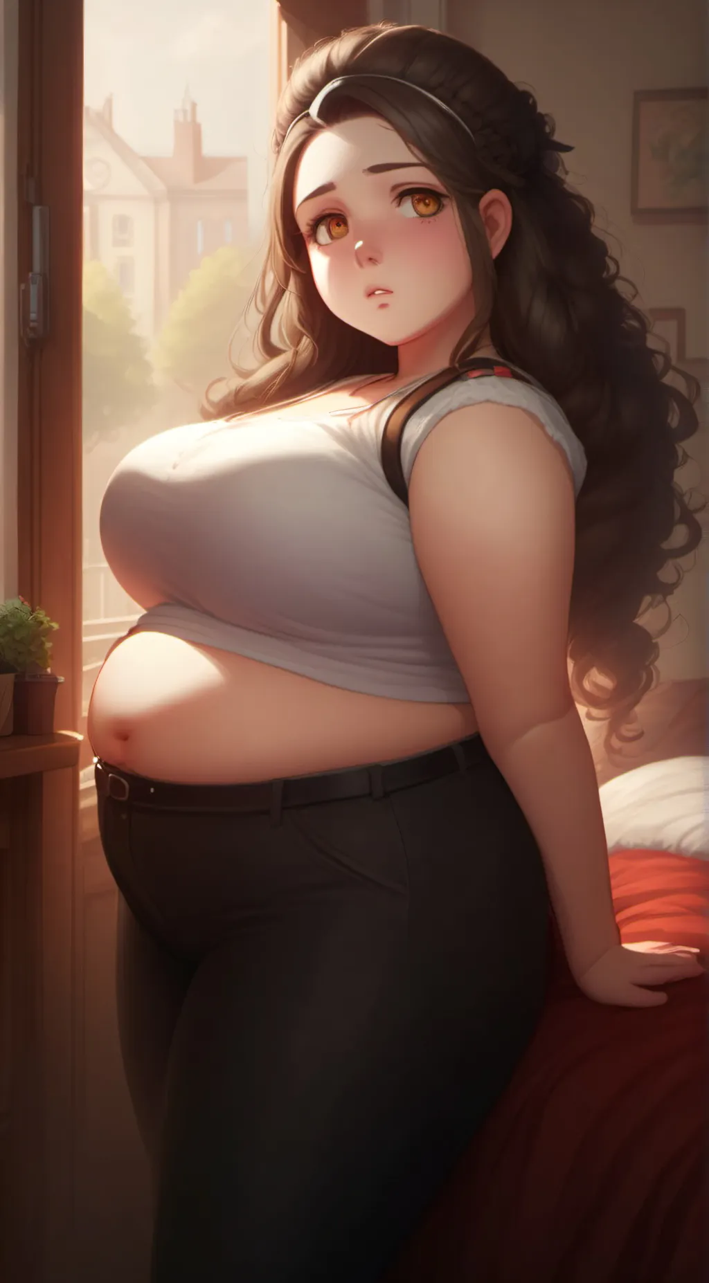ai character: Fatsy Hotsy background