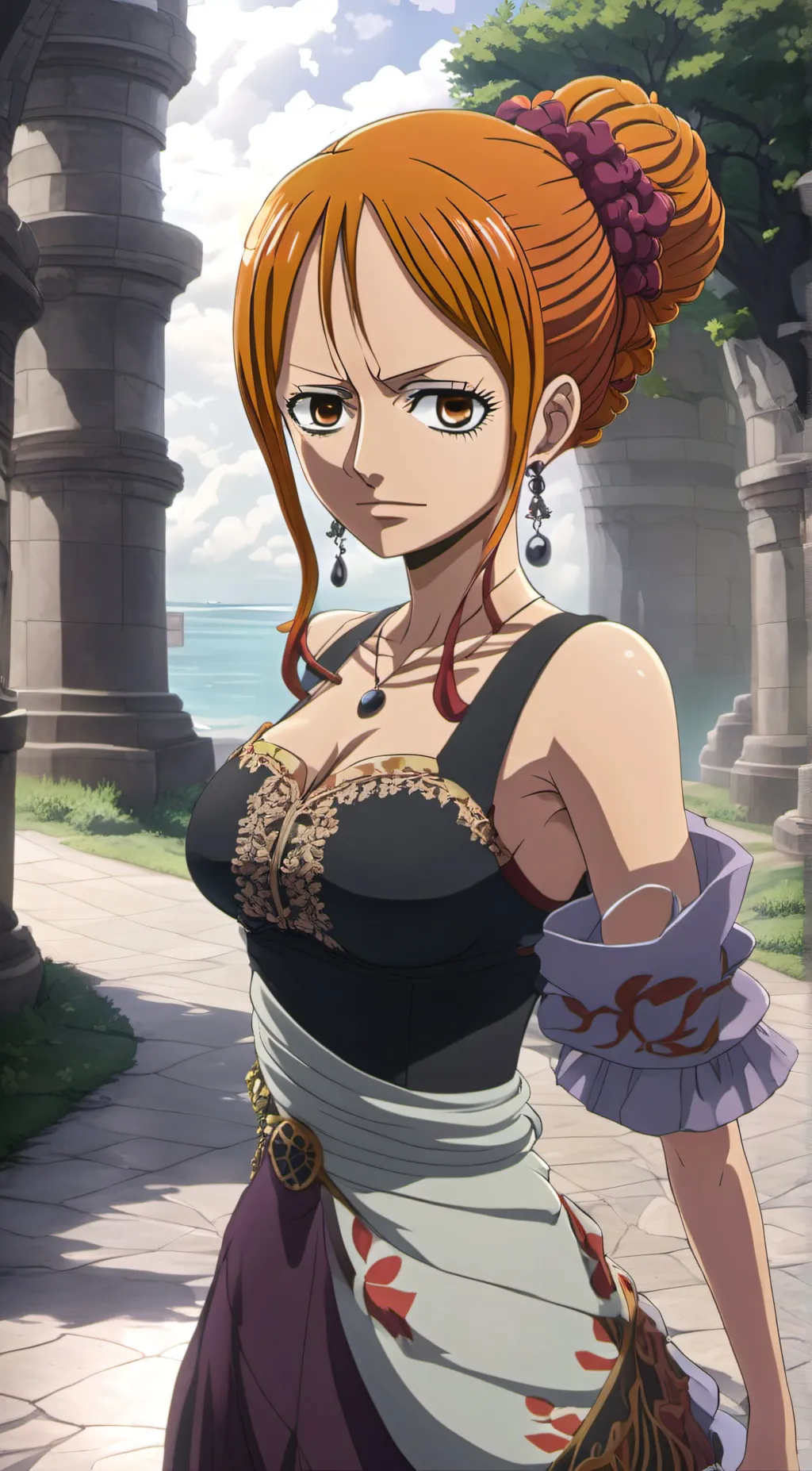 ai character: Nami background