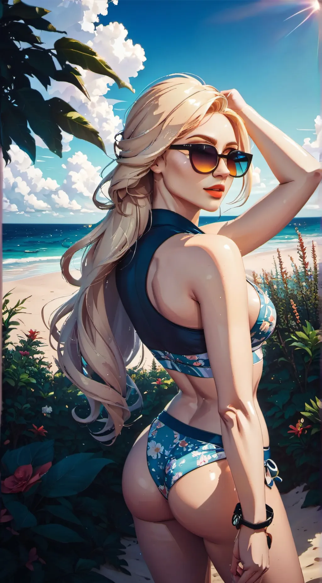 ai character: p**** wet background