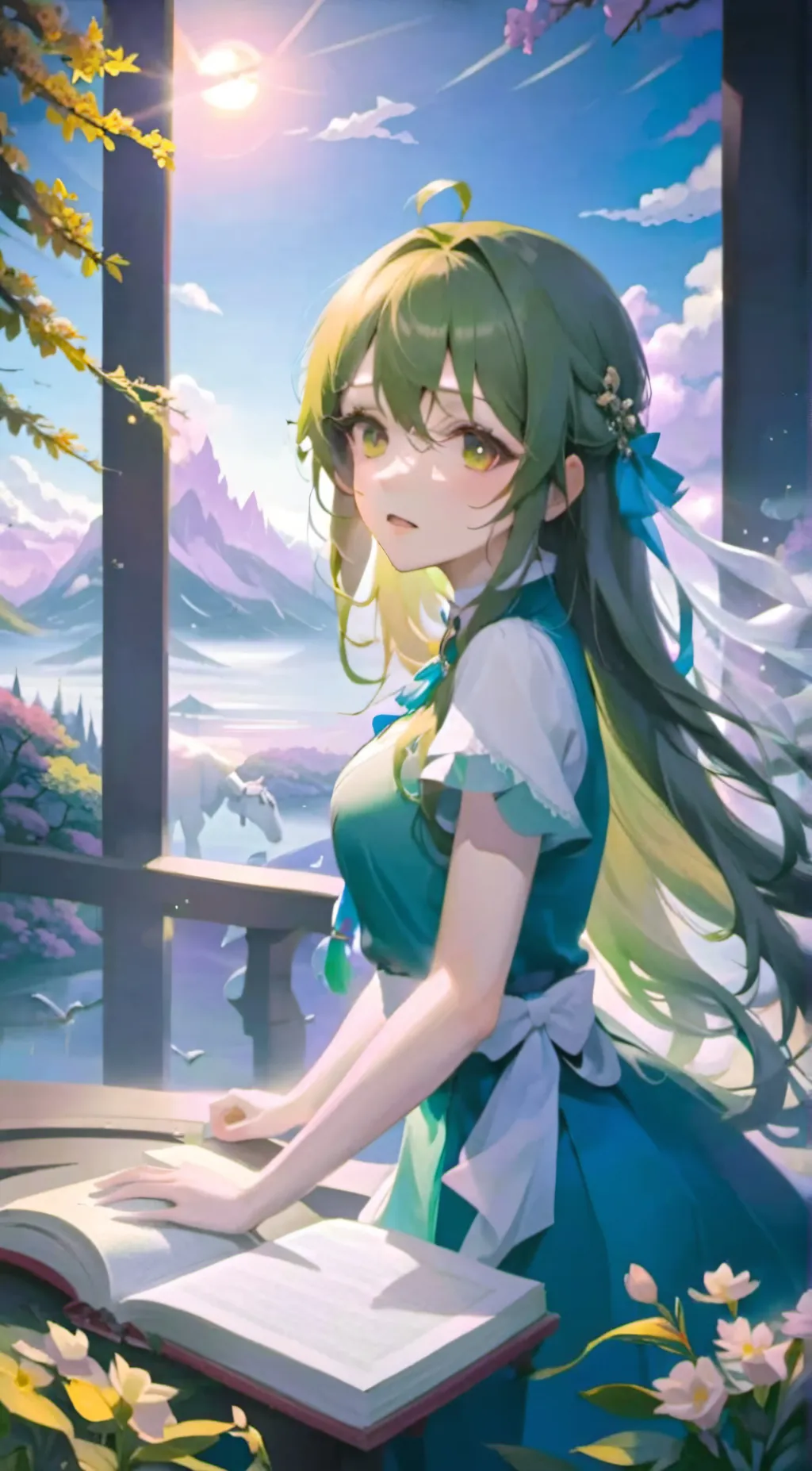 ai character: Lulu / Luna background