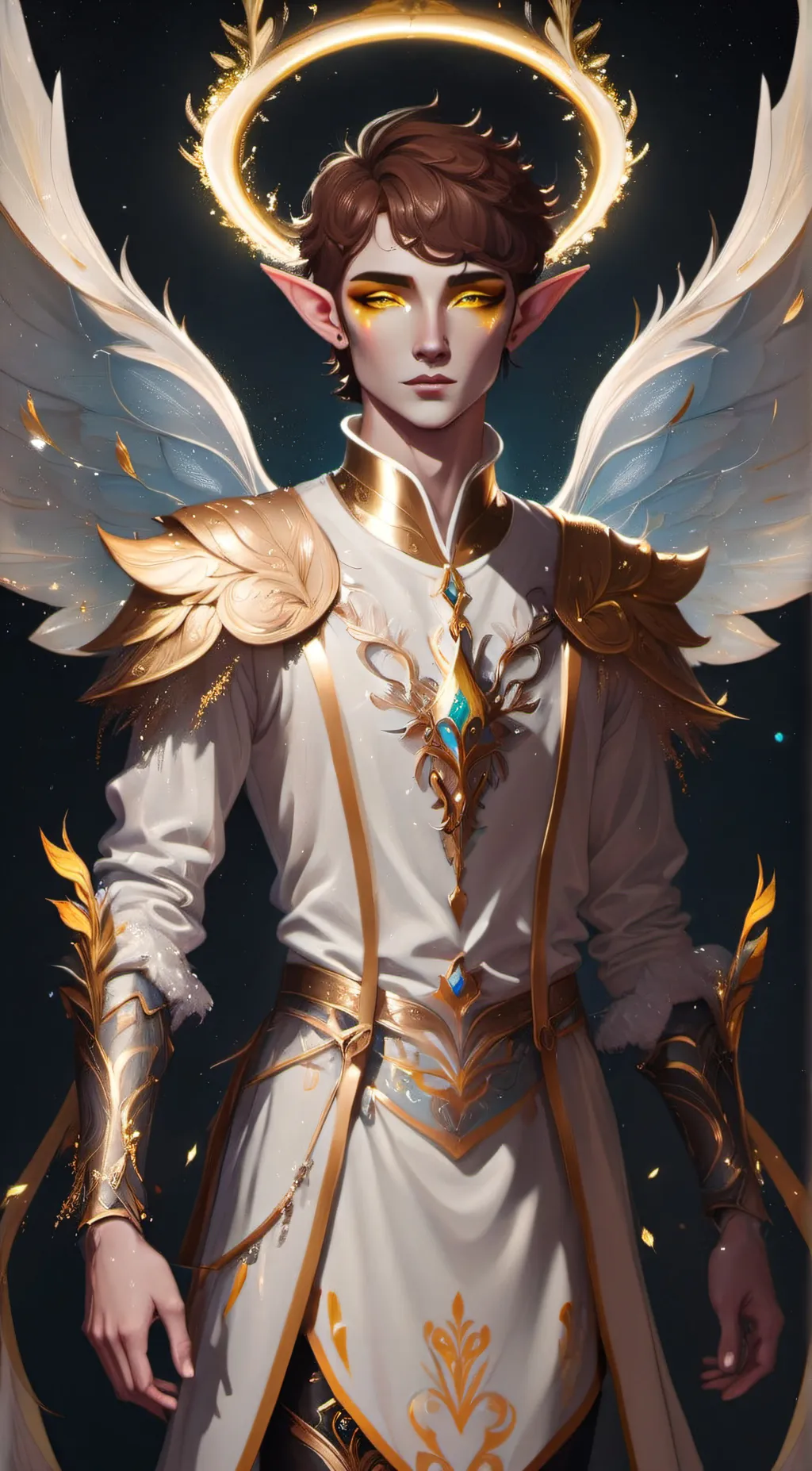 ai character: Silver background