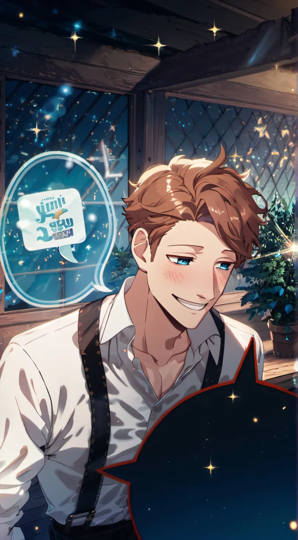 ai character: Léonard  background