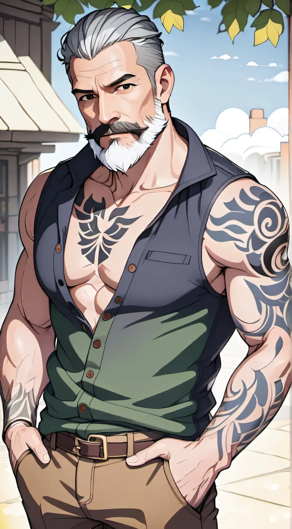 ai character: Clive background