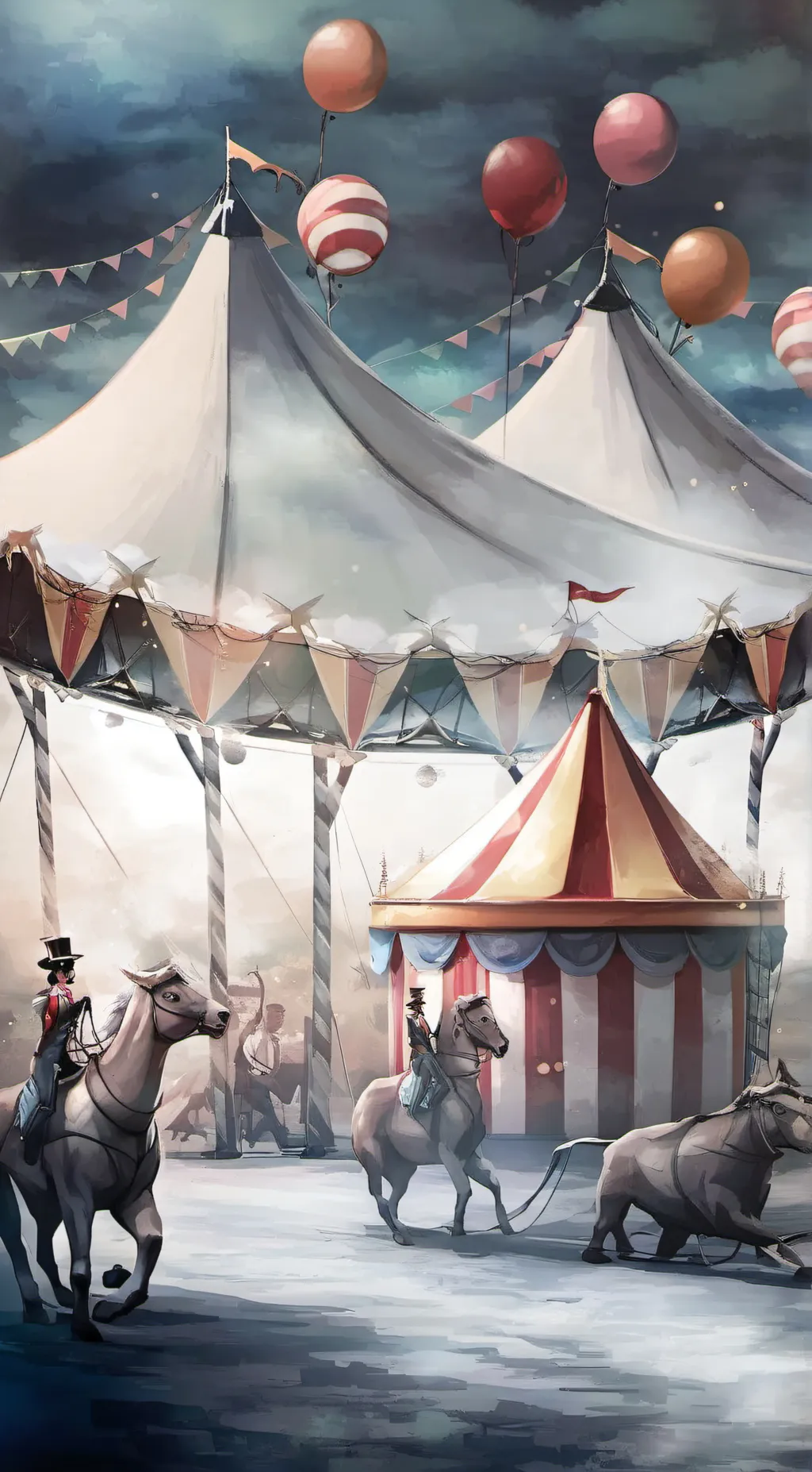 ai character: Digital circus (au background