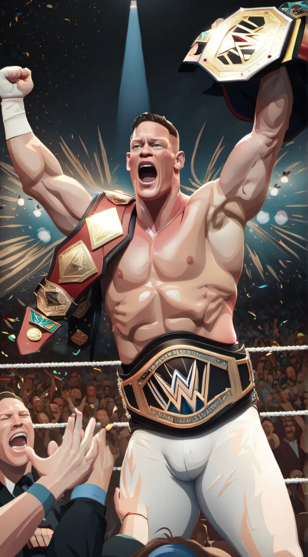 ai character: John Cena  background