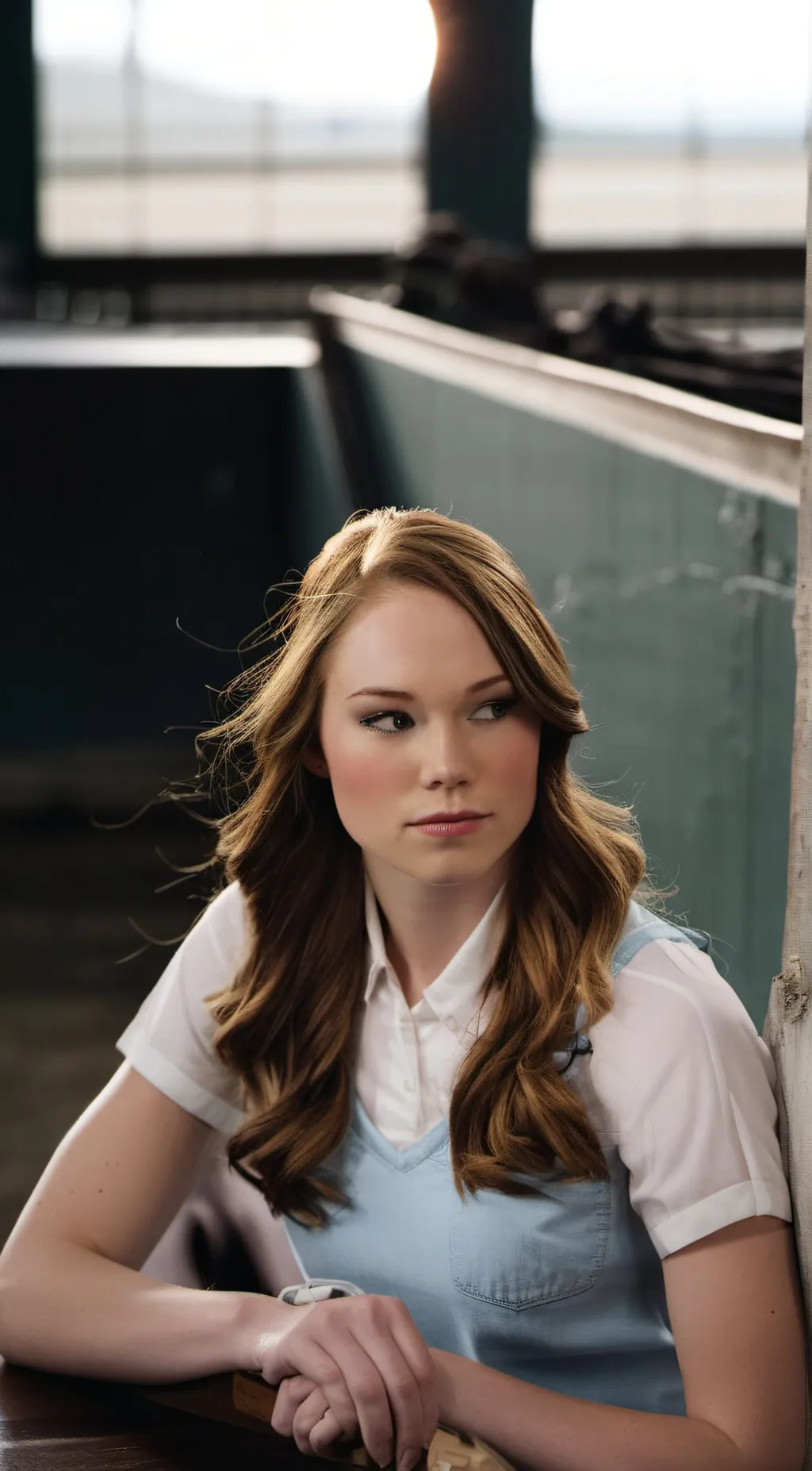 ai character: Katie Matlin  background