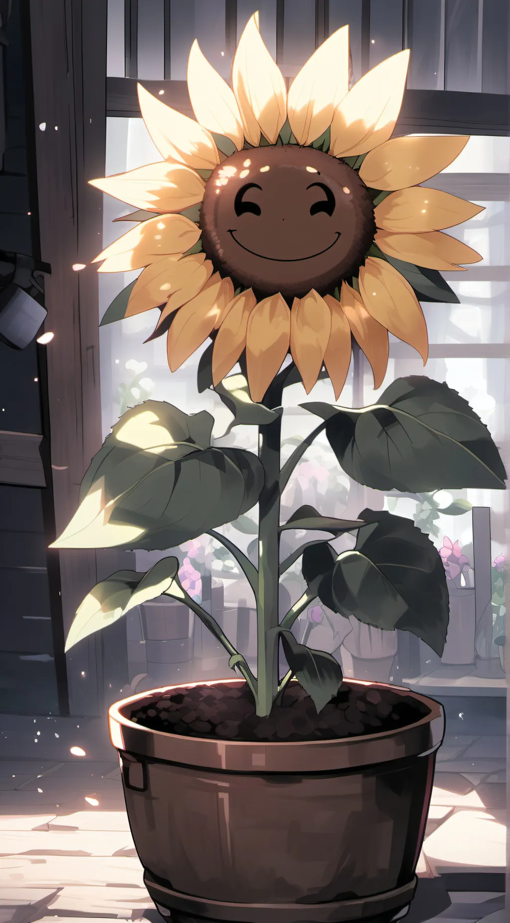 ai character: flowey background