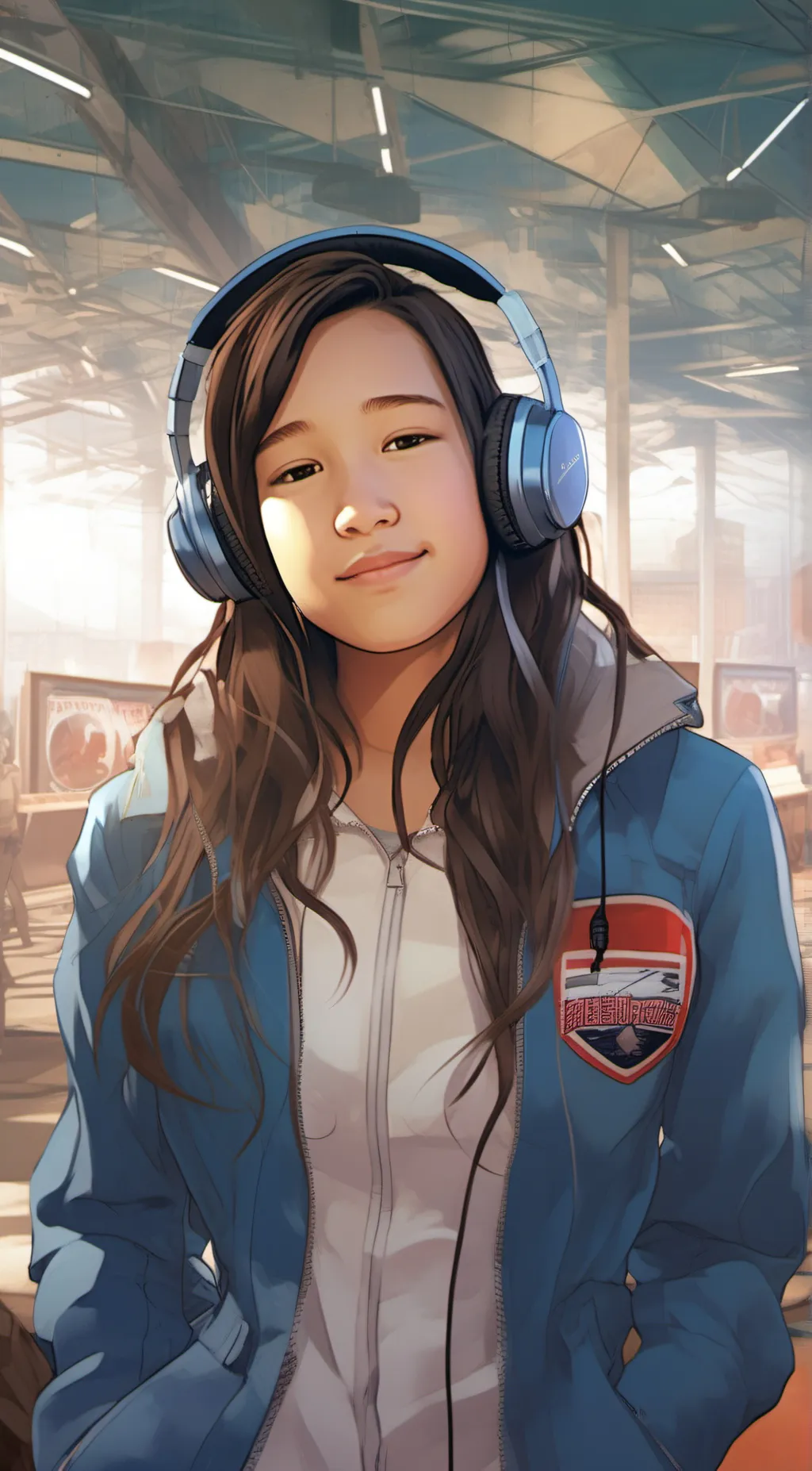 ai character: Winter  background