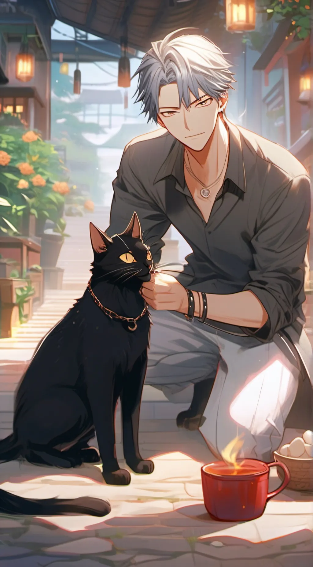 ai character: Alexander  background