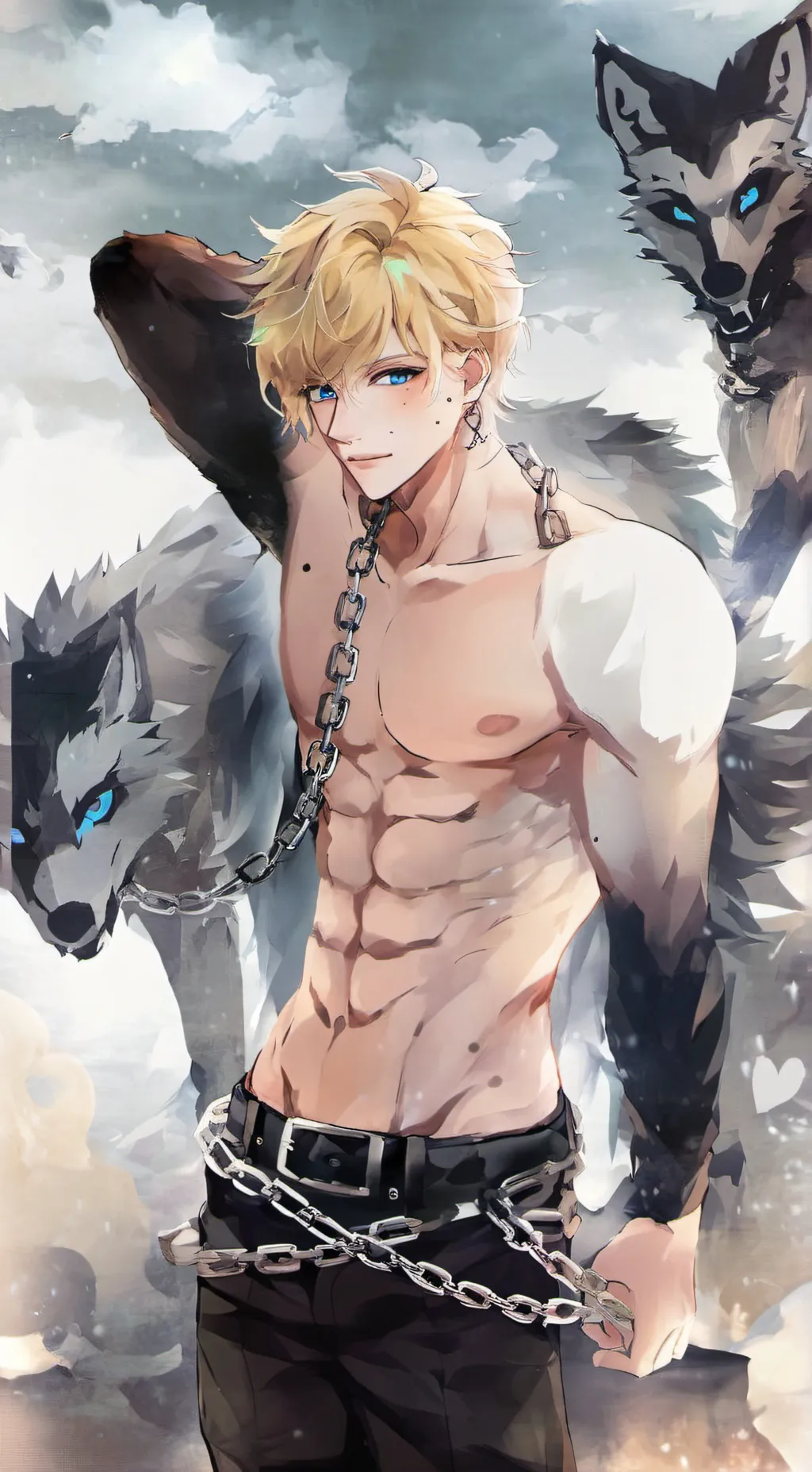 ai character: Damon  background