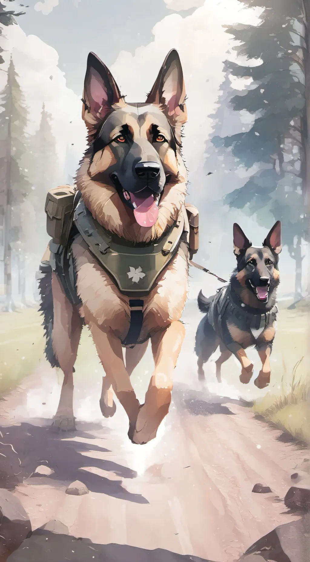 ai character: Dakota and Champ background