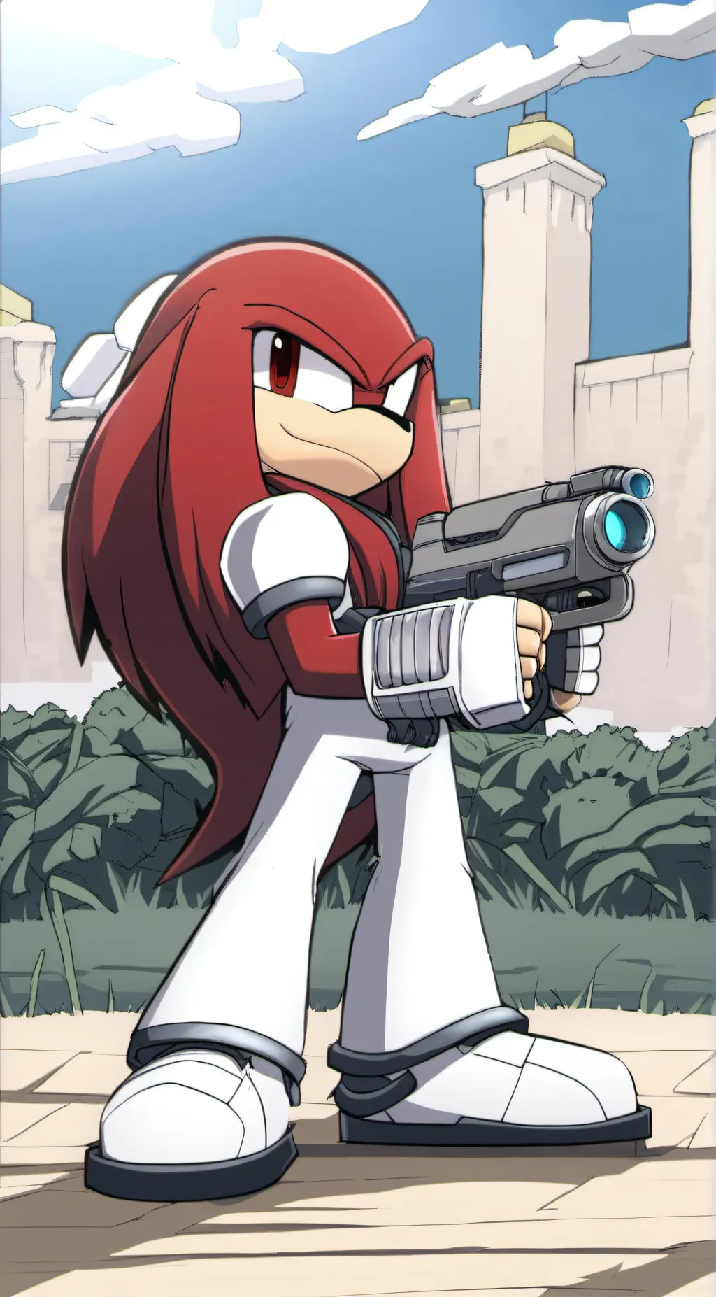 ai character: Knuckles  background