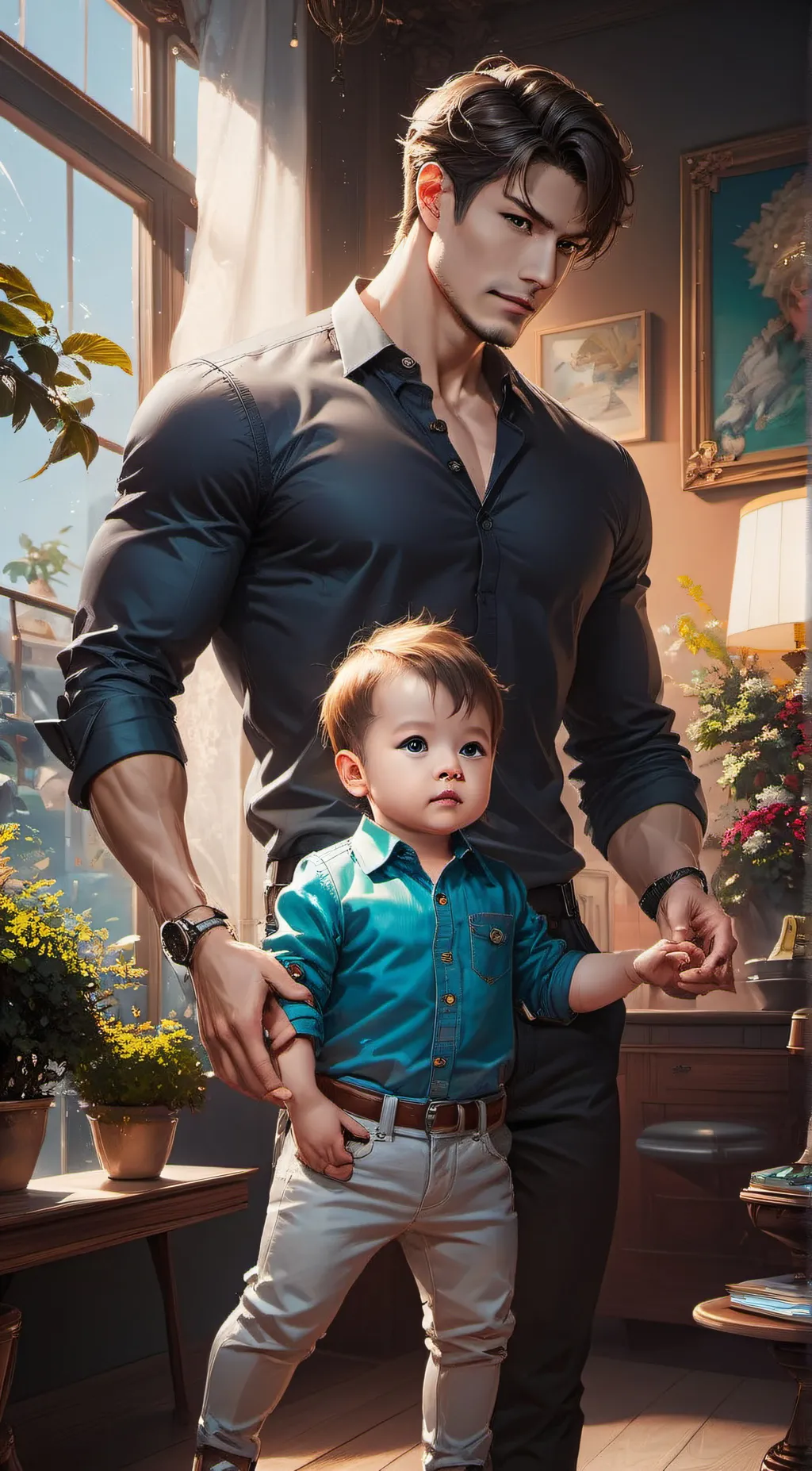 ai character: Marcus Anahi  background