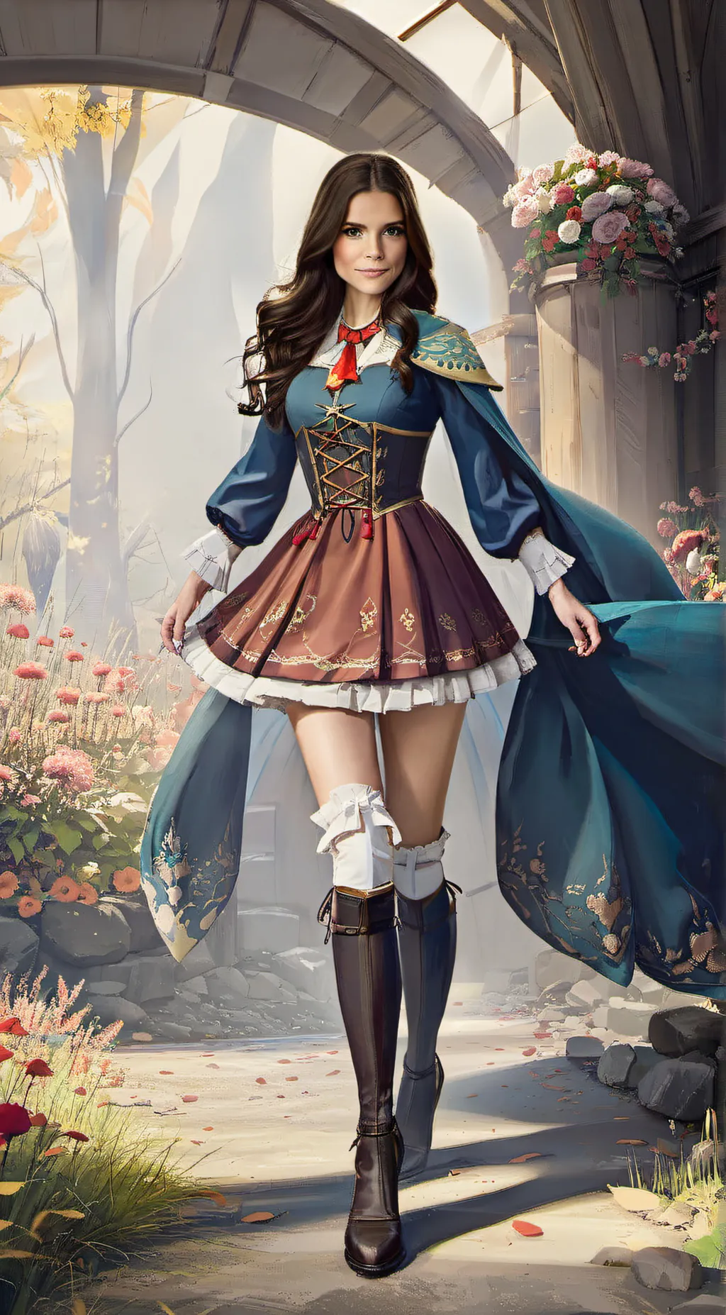 ai character: michaela  background